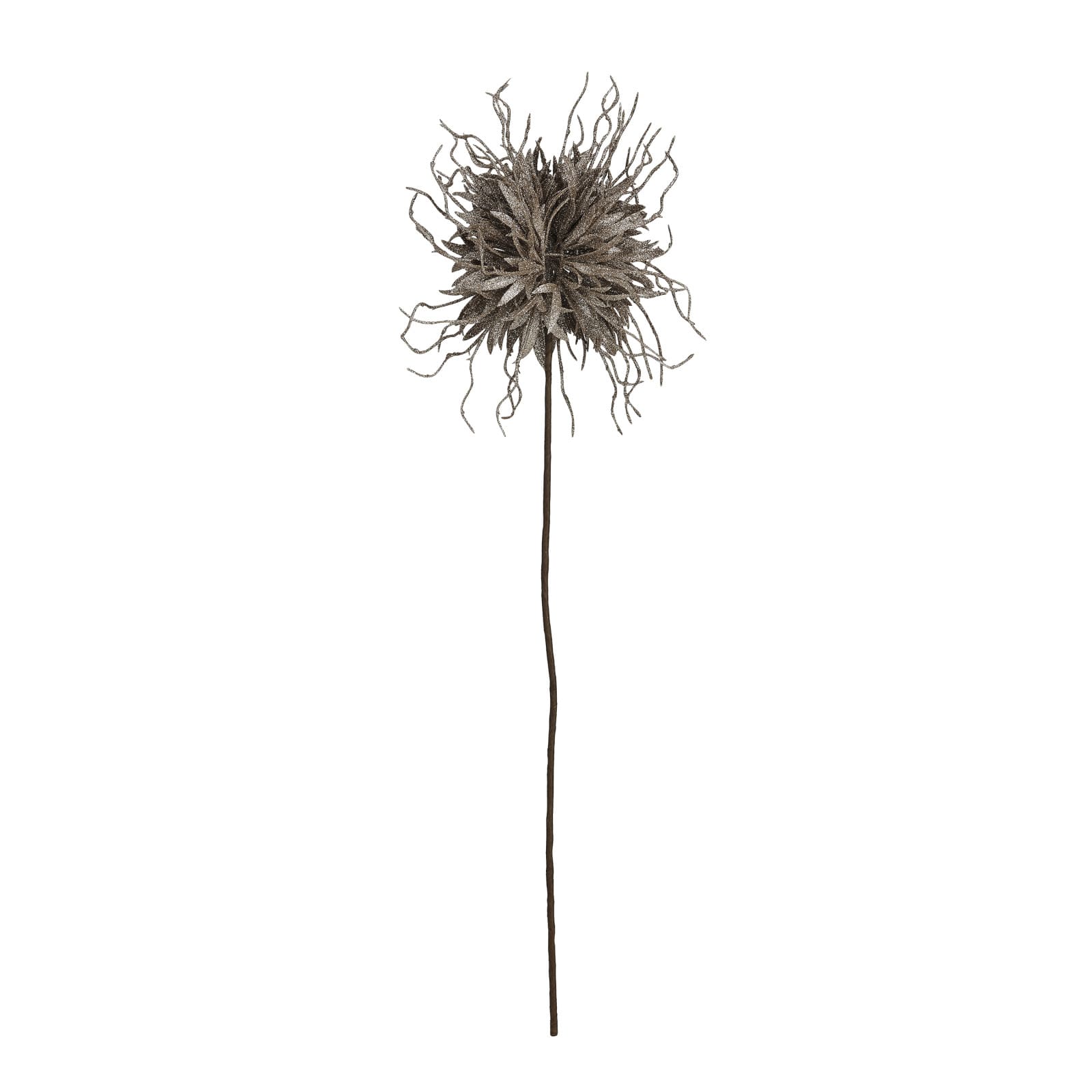 Hello Honey&#xAE; 25.5&#x22; Faux Glittery Pewter Pick Stem