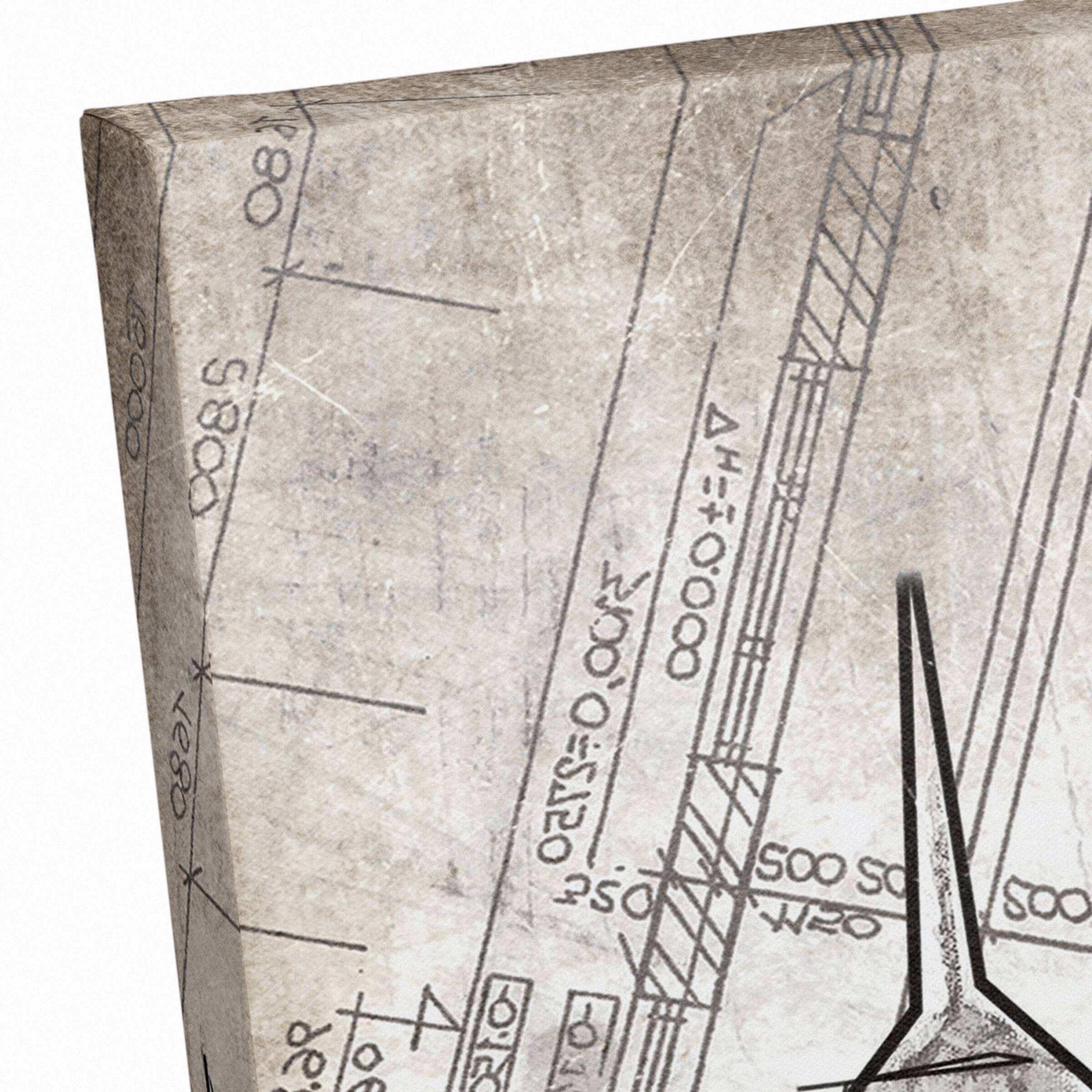 Sketched Skyline 24" x 24" Canvas Wall Art