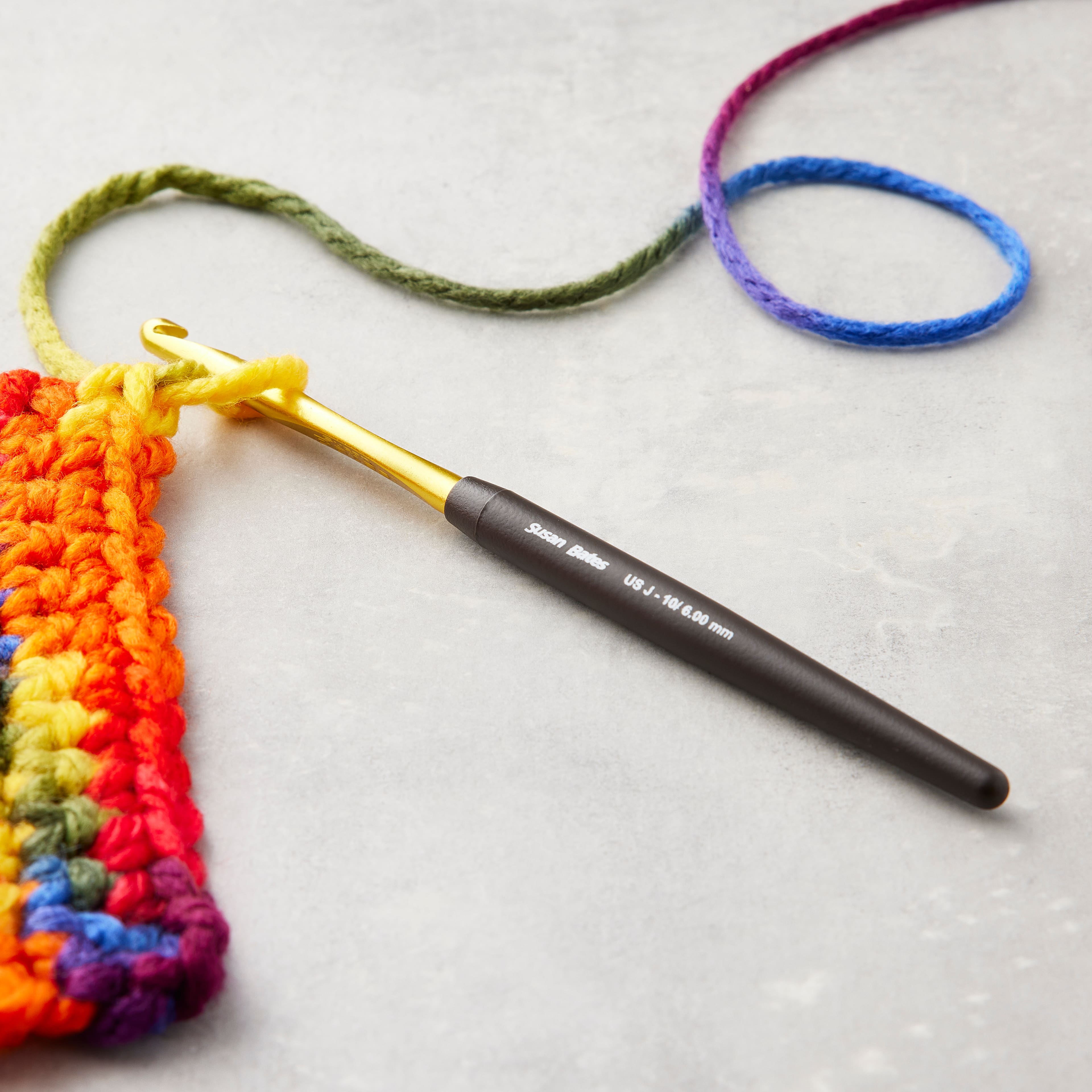 Susan Bates Silvalume Crochet Hook Set 6pc - 077216007901