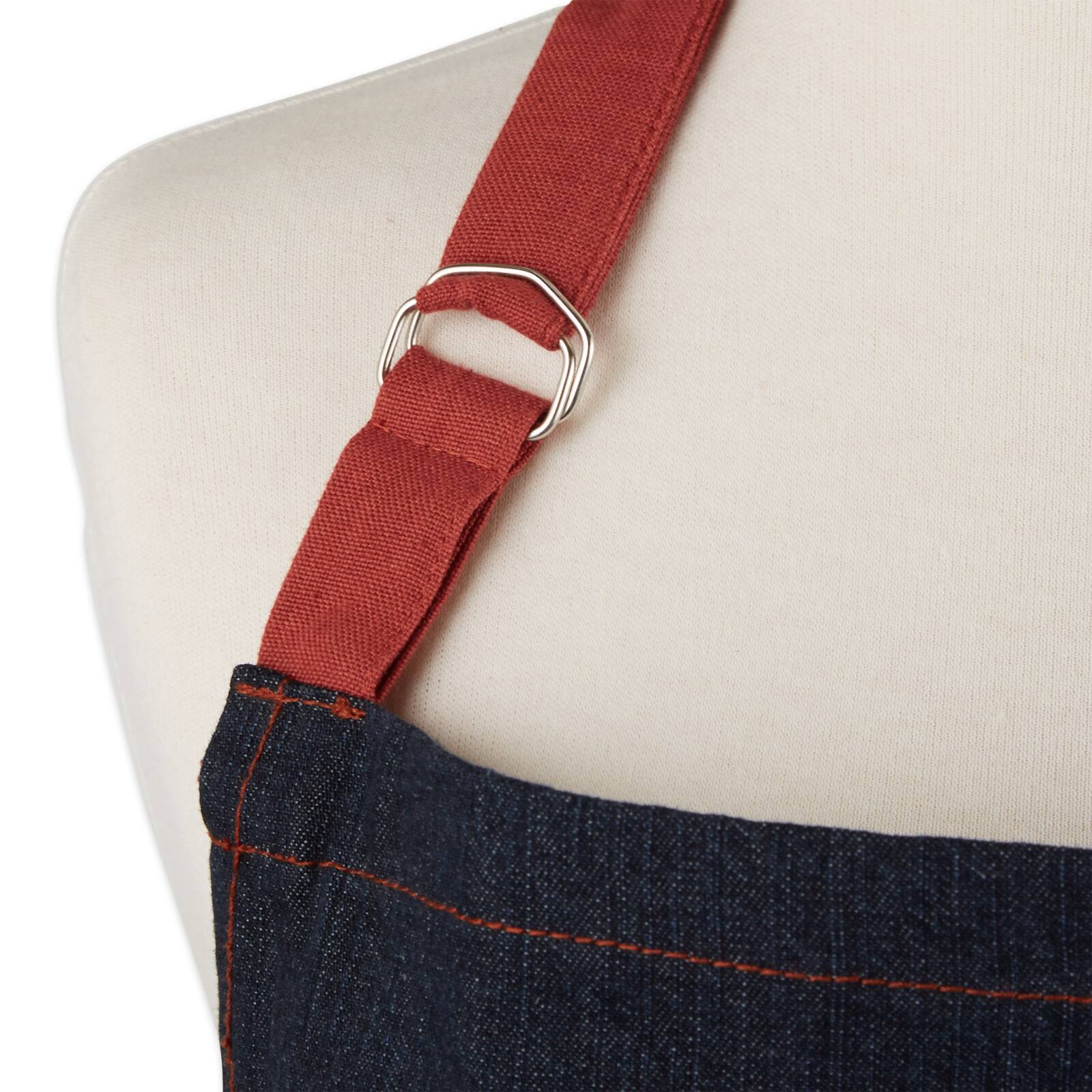 Bon Appetit Denim Embroidered Apron