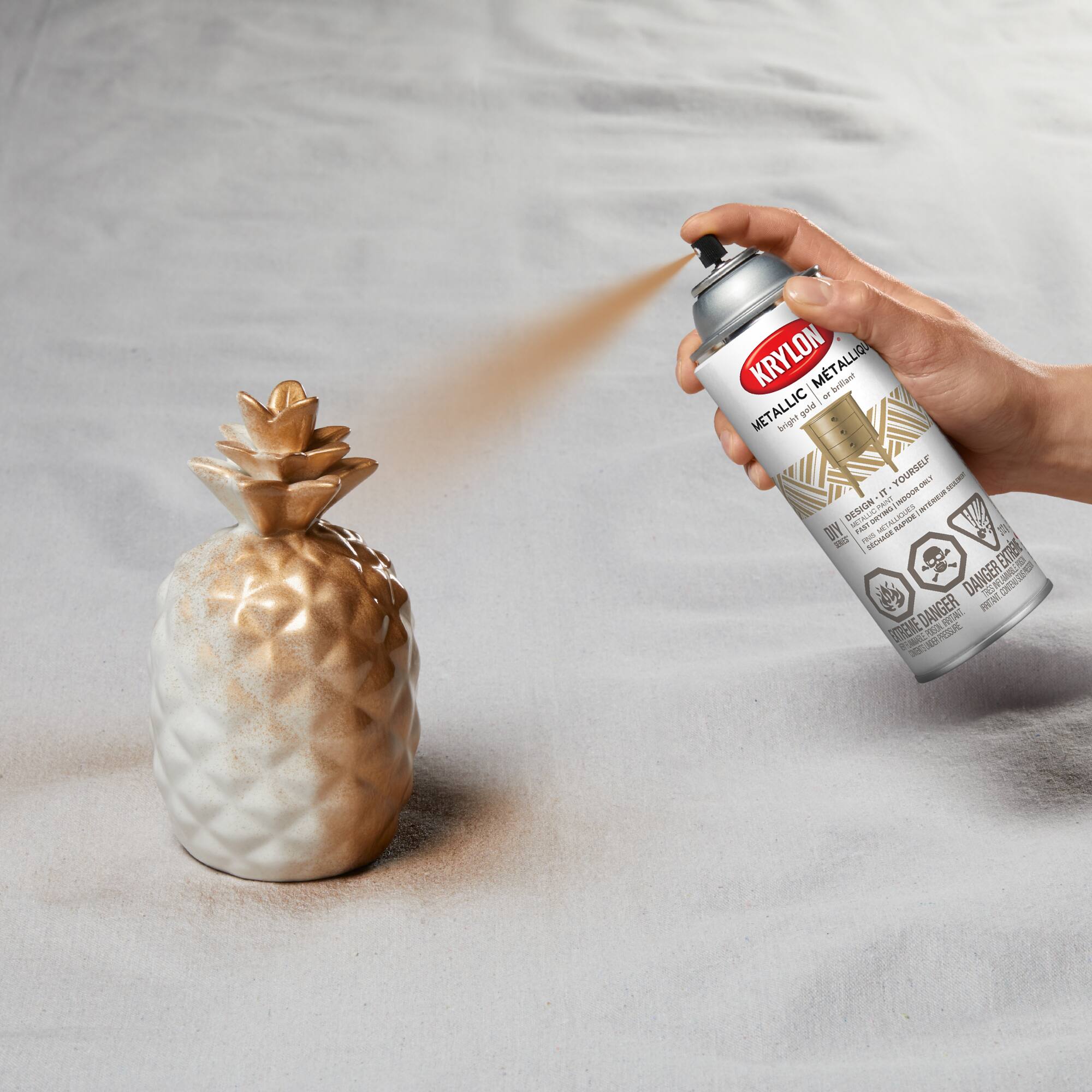 Peinture m&#xE9;tallis&#xE9; en a&#xE9;rosol DIY Series de Krylon