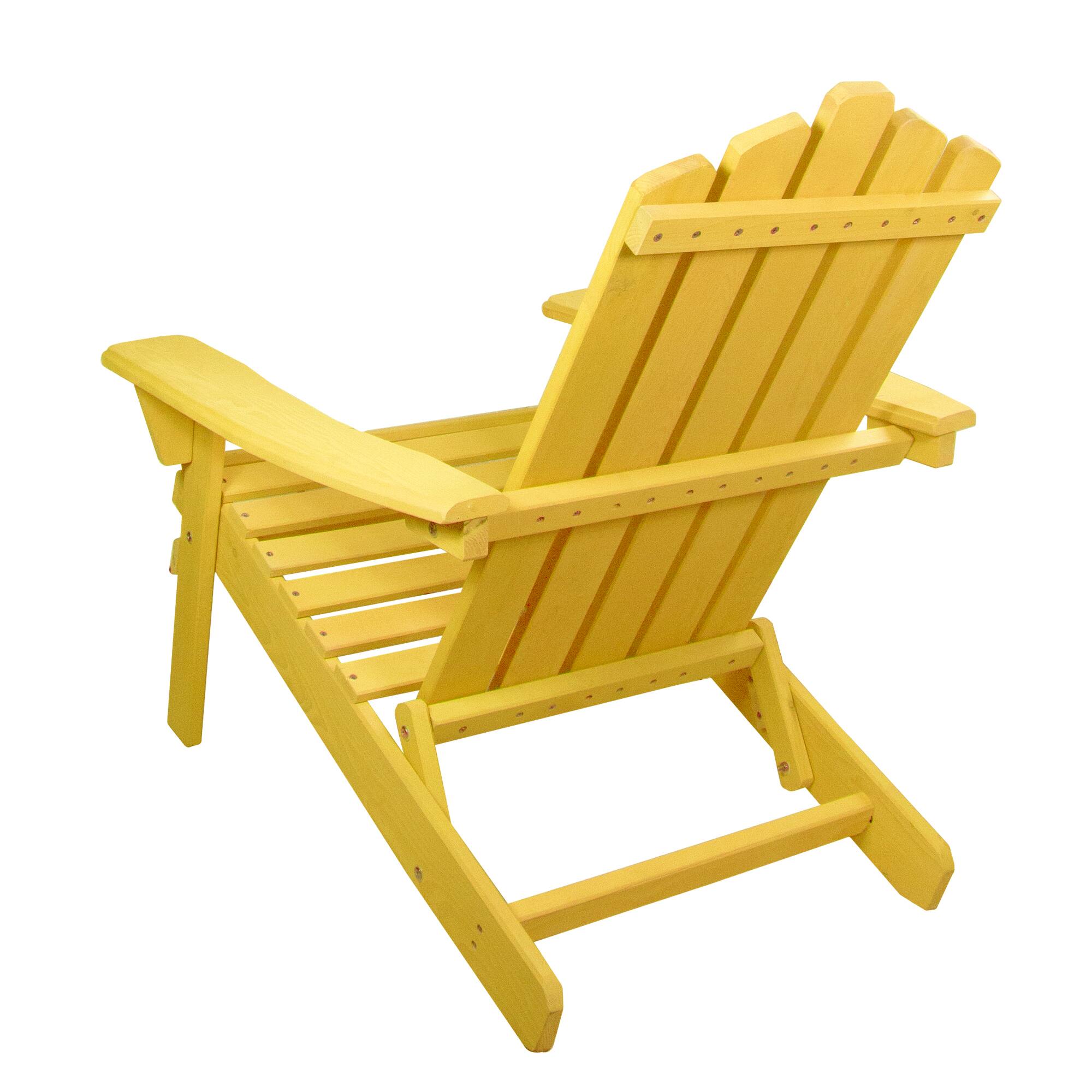36&#x22; Classic Folding Wooden Adirondack Chair