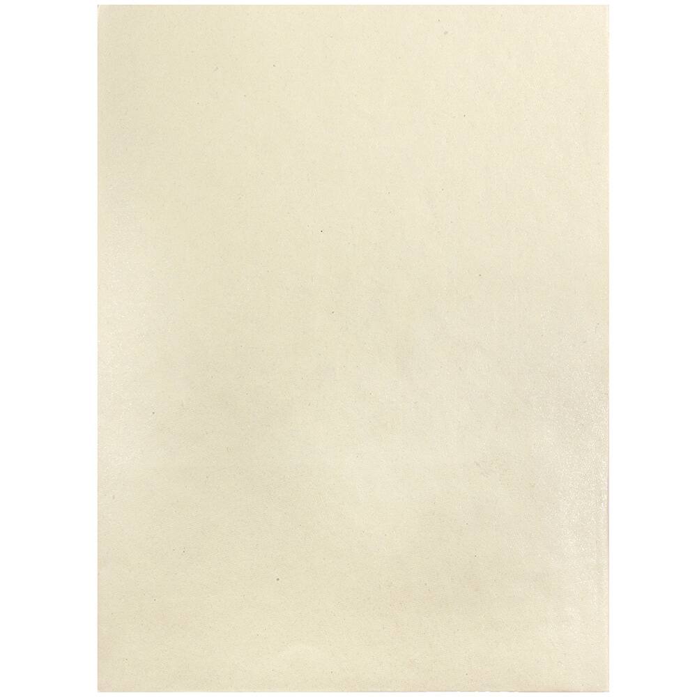 JAM Paper Ivory Metallic Handmade Folders, 100ct.