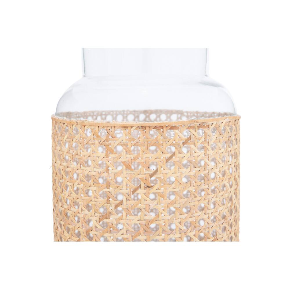 Hello Honey&#xAE; Bloomingville Clear Glass Vase with Woven Natural Cane Sleeve