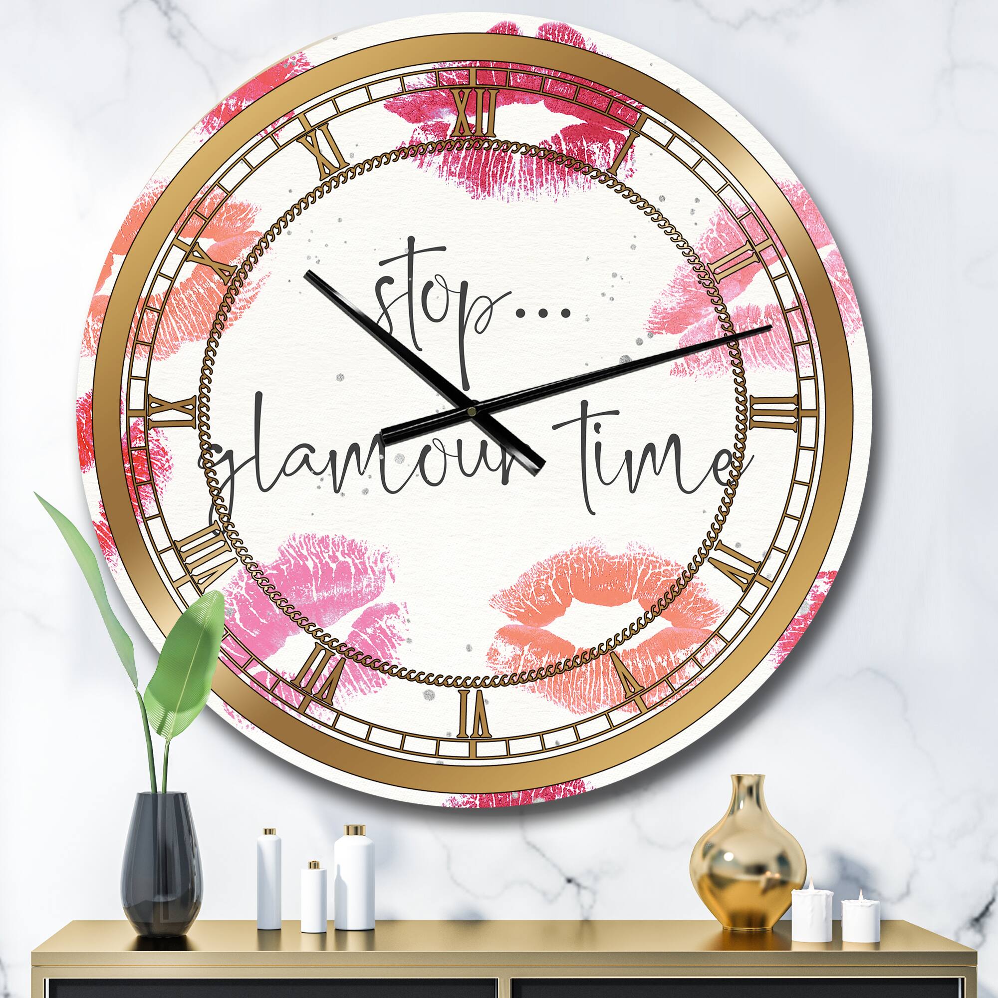 Designart Chic Accents VI Glam Wall Clock