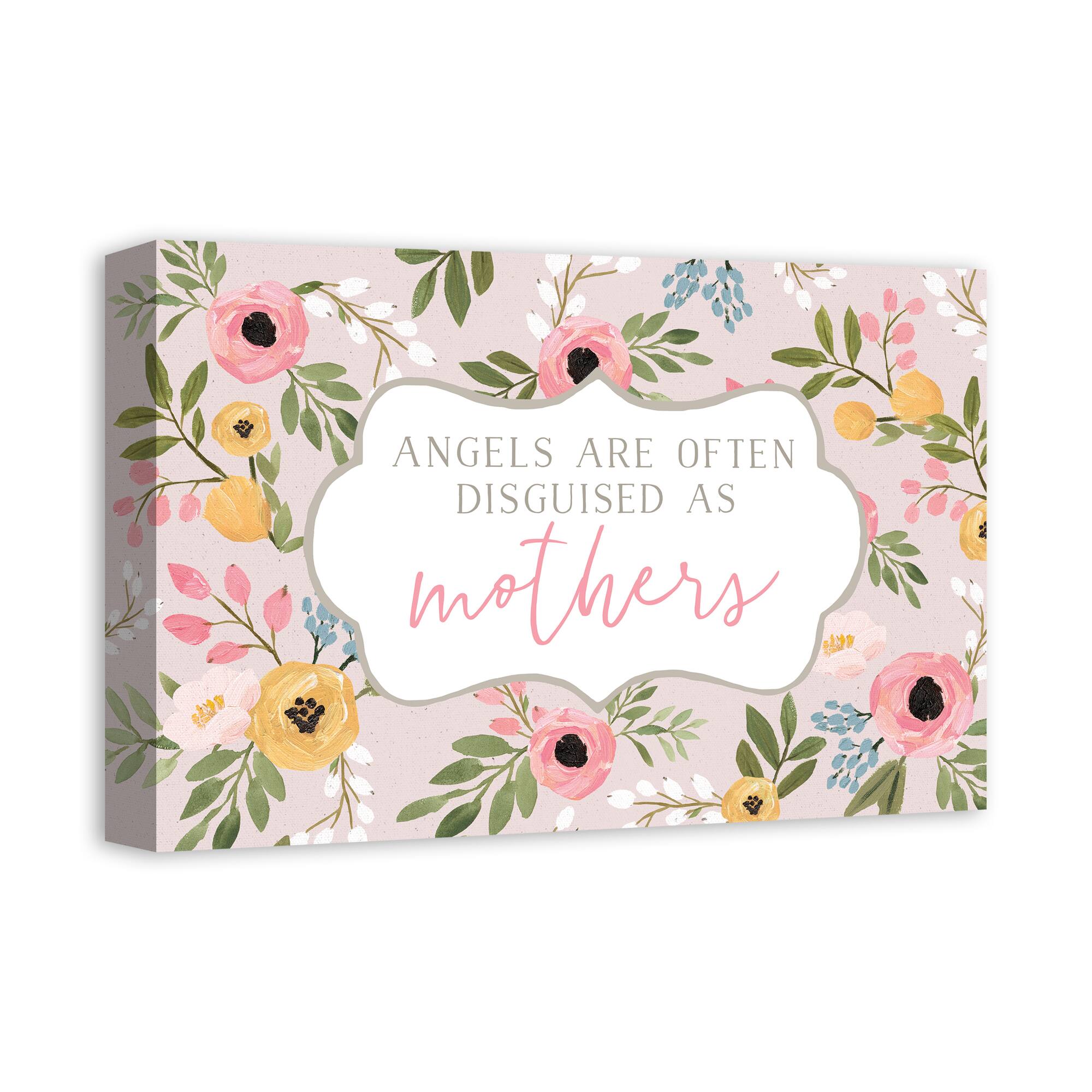 Mothers are Angels Canvas Wall Art
