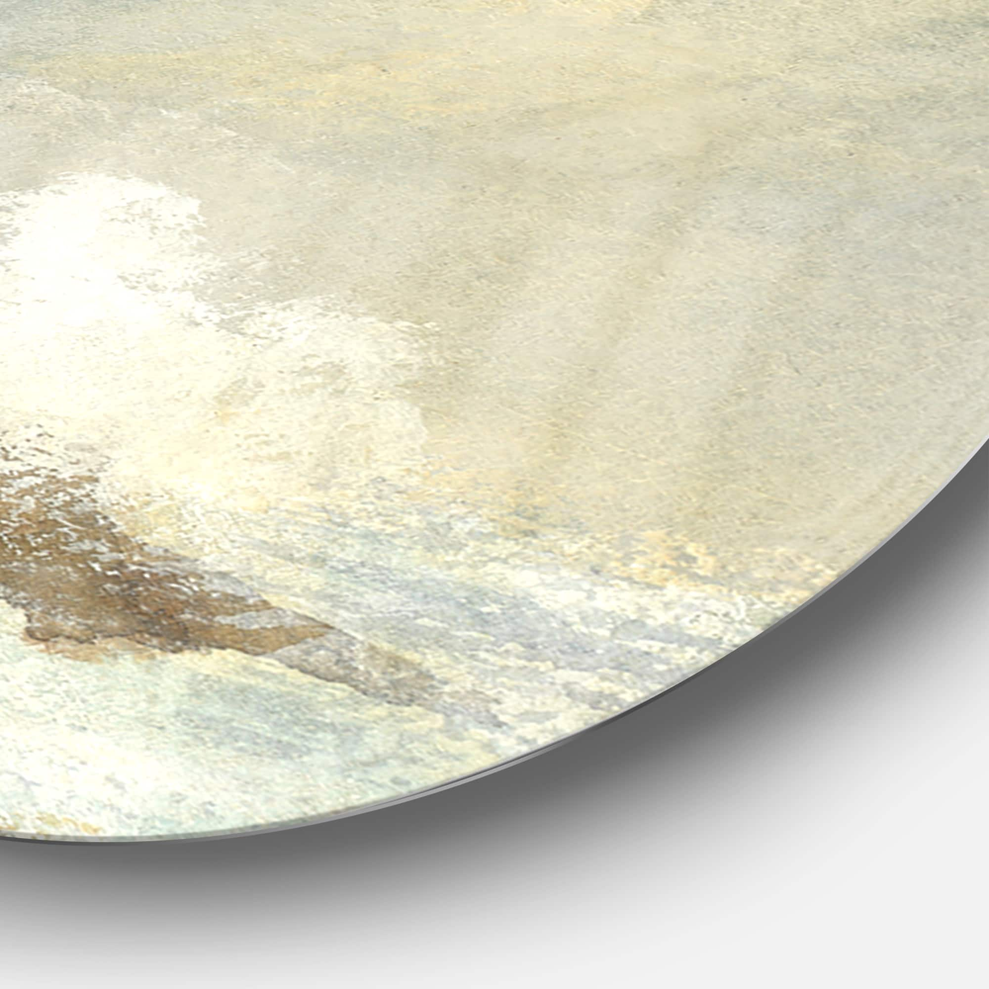 Designart - Ocean Lighthouse - Nautical &#x26; Coastal Metal Circle Wall Art