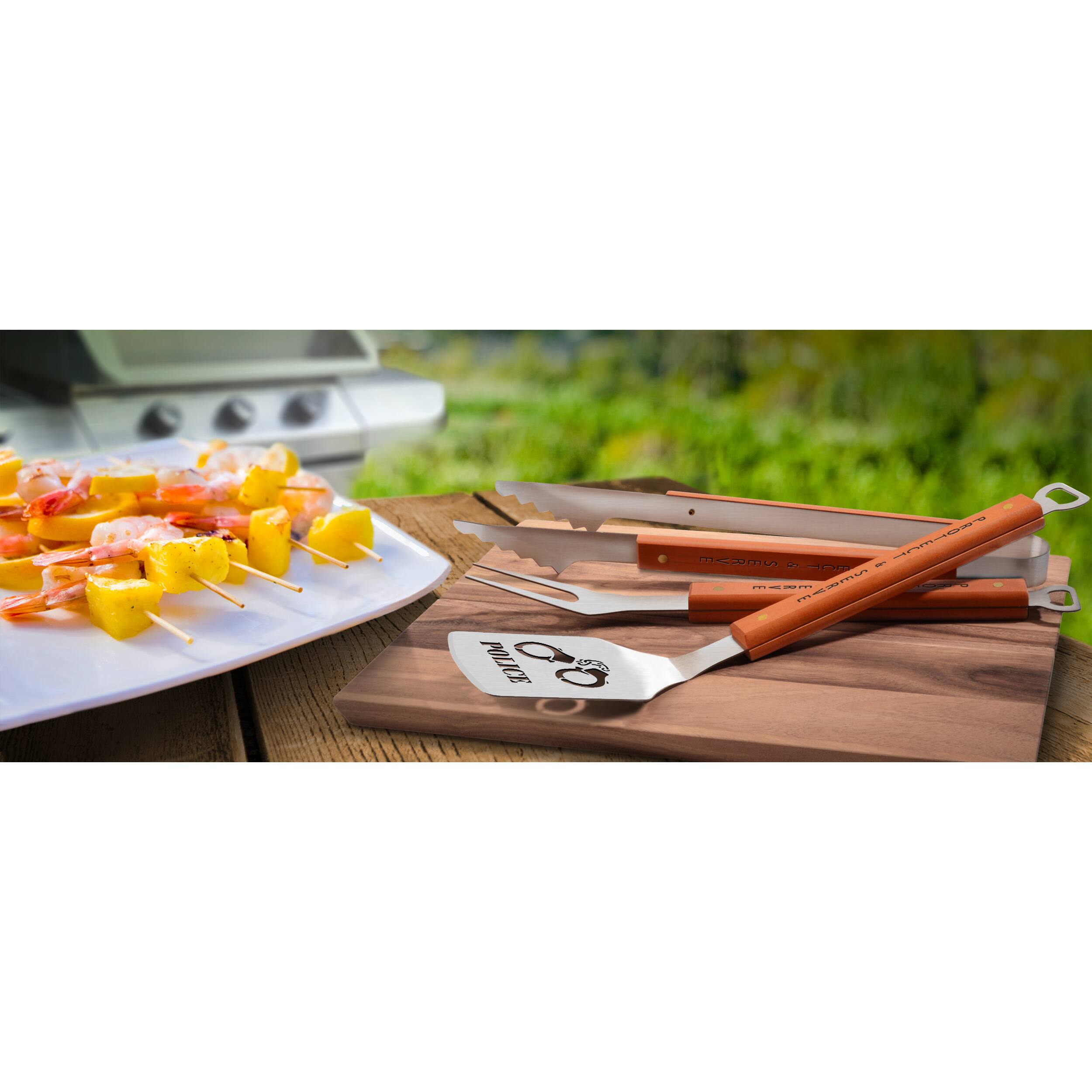 Police Classic 3 Piece BBQ Set