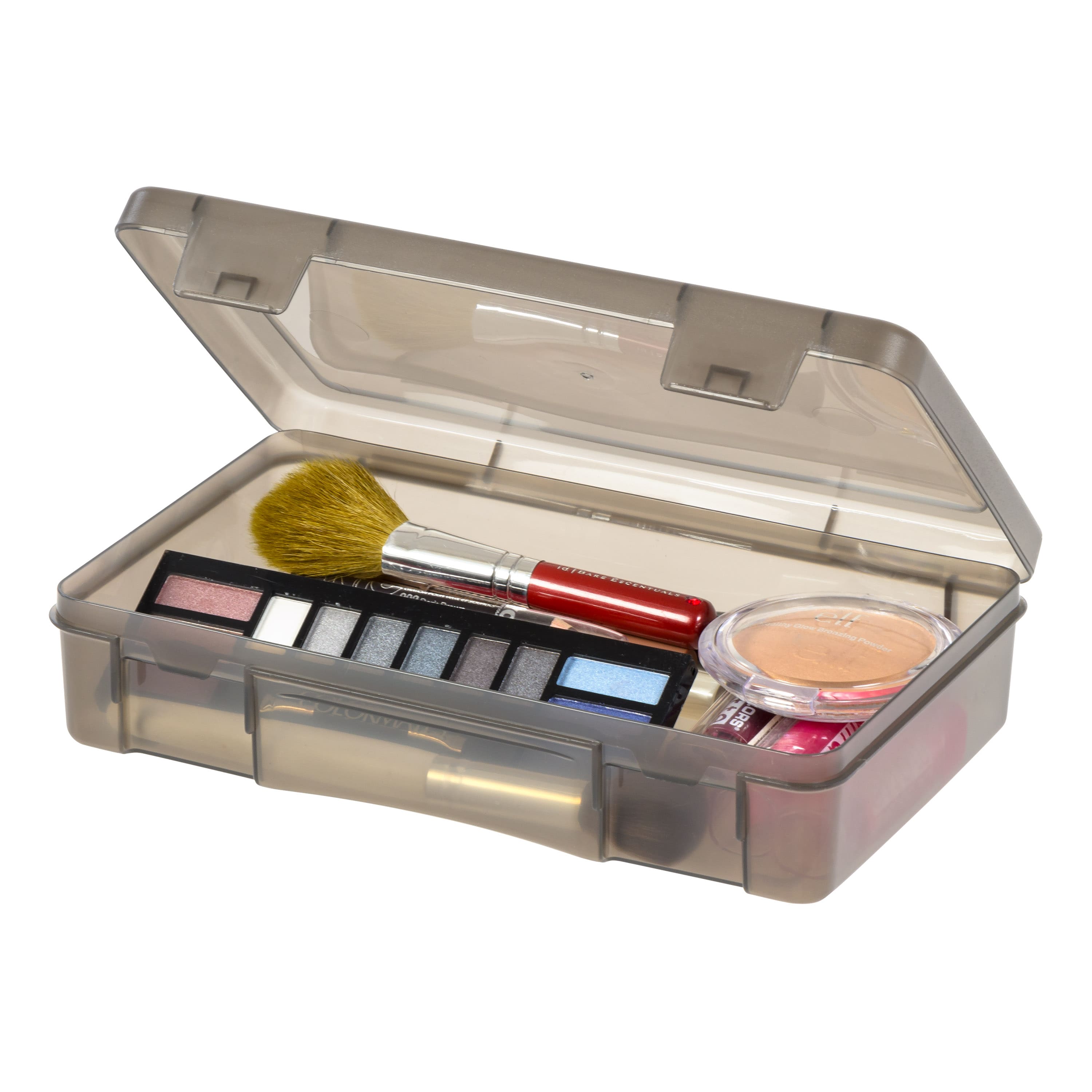 IRIS&#xAE; Small Translucent Gray Snap-Tight Lid Supply Organizers, 10ct.