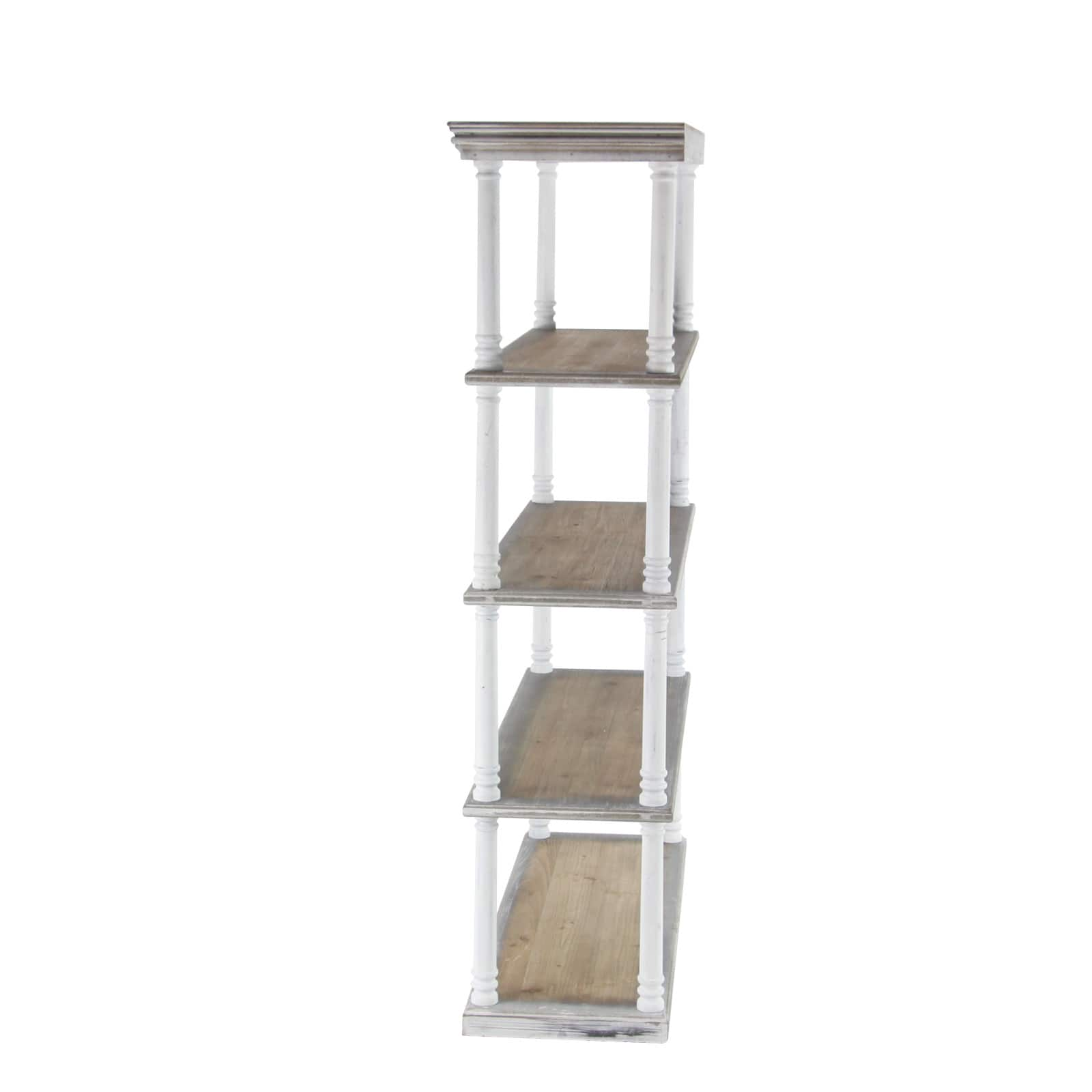 Brown Wood Farmhouse Shelving Unit, 64 &#x22; x 47 &#x22; x 15 &#x22;