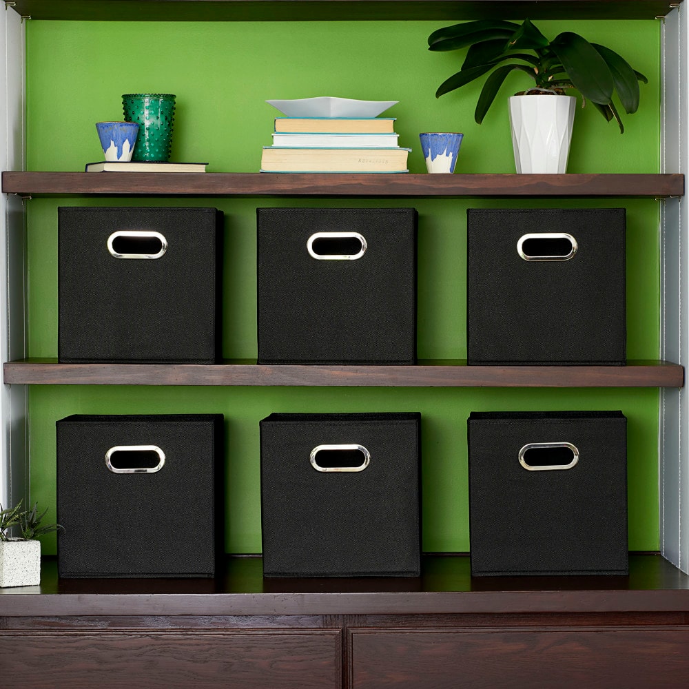 6 Pack Household Essentials 11&#x22; Fabric Storage Bins