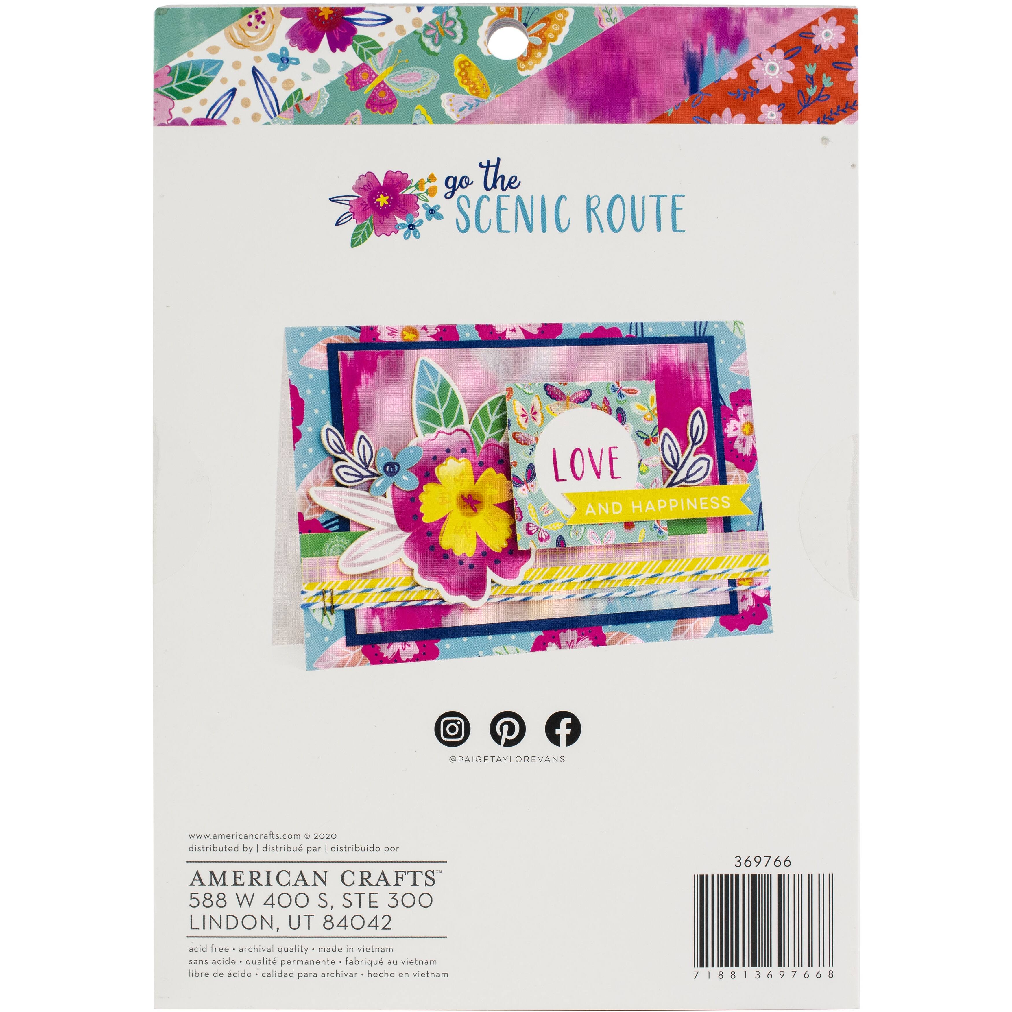 American Crafts&#x2122; Paige Evans Go The Scenic Route Paper Pad, 6&#x22; x 8&#x22;