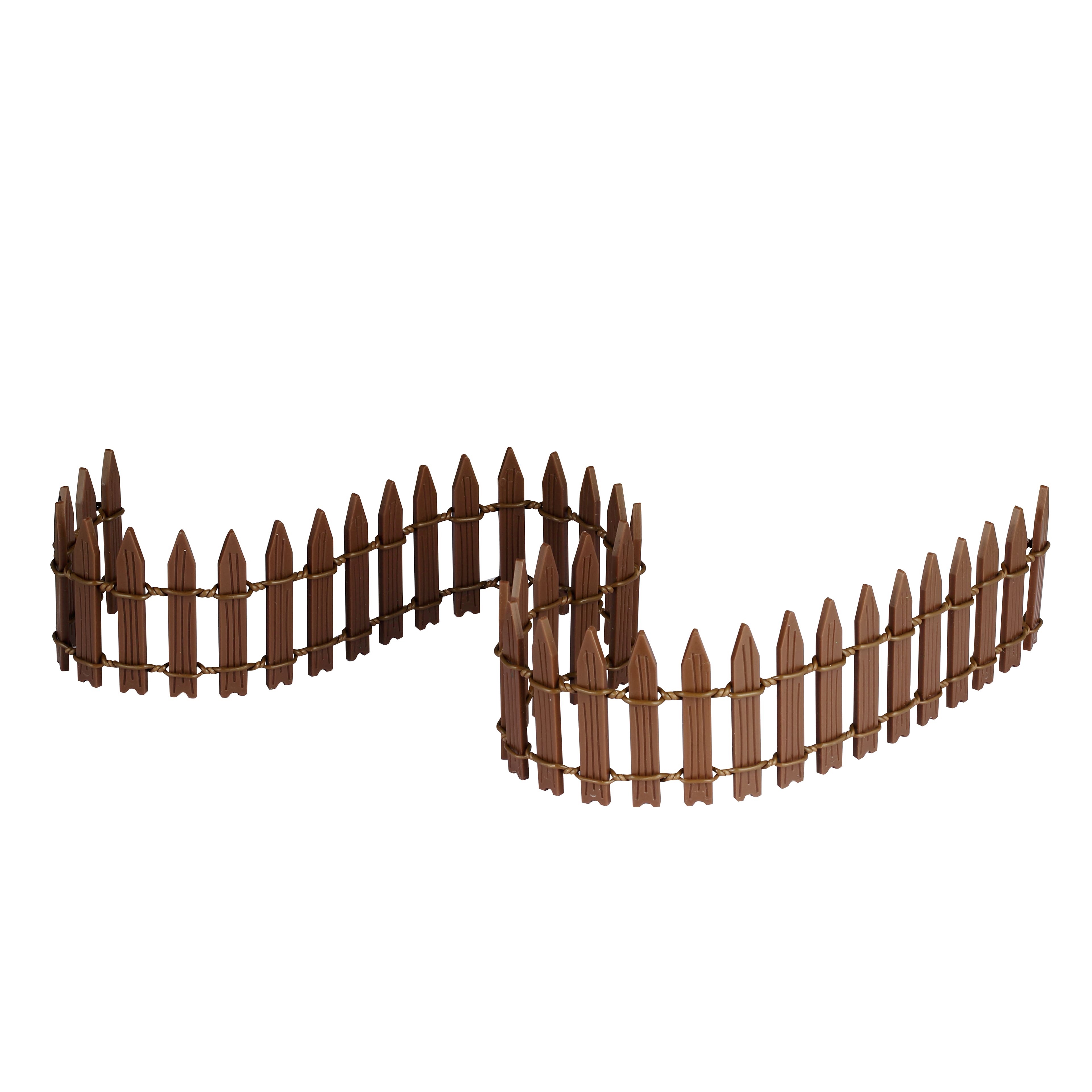 Lemax&#xAE; Wired Wooden Fence