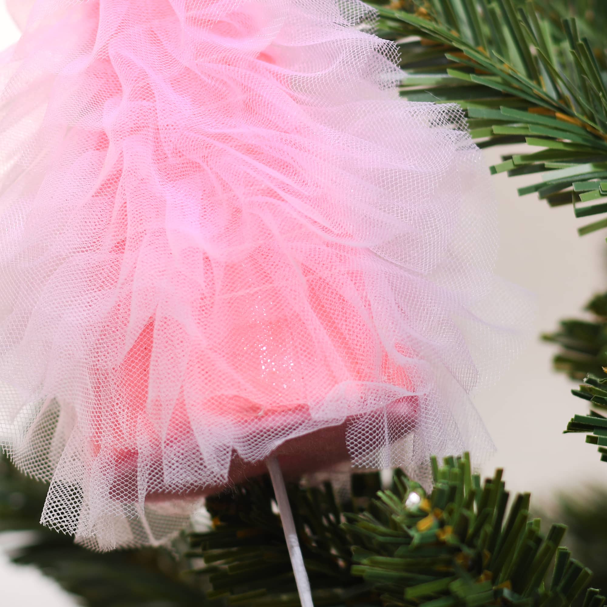 11.75&#x22; Pink Christmas Tree Tutu Pick by Ashland&#xAE;