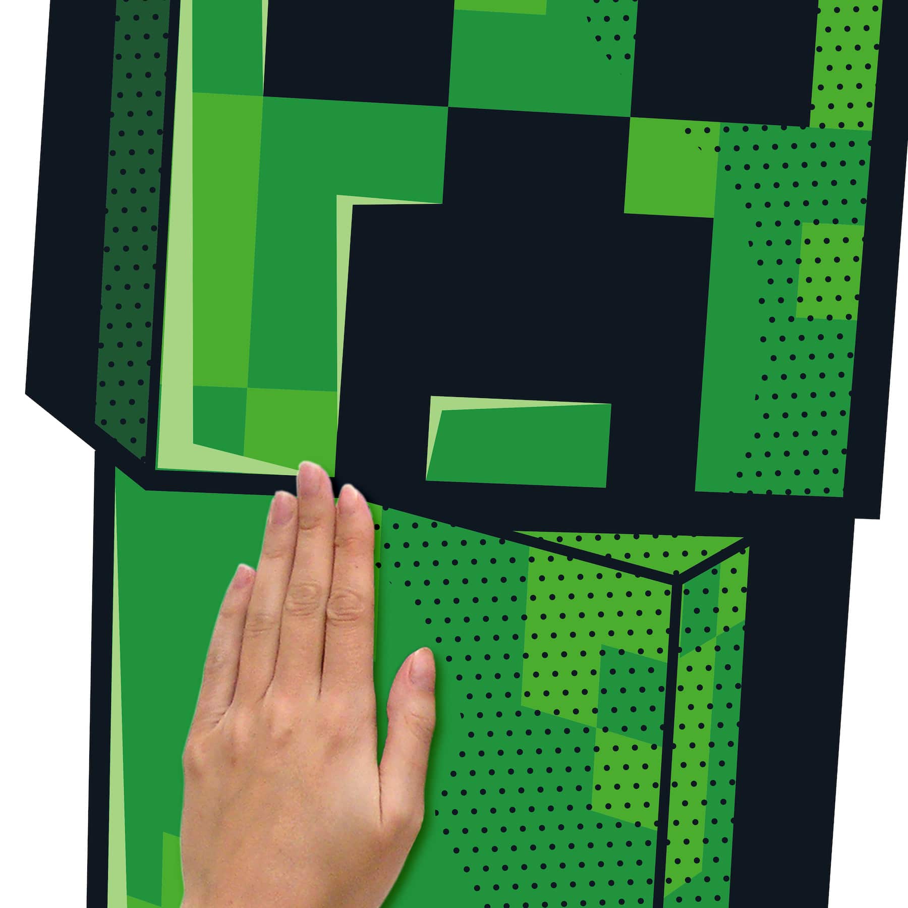 RoomMates Minecraft Creeper Giant Peel &#x26; Stick Wall Decals