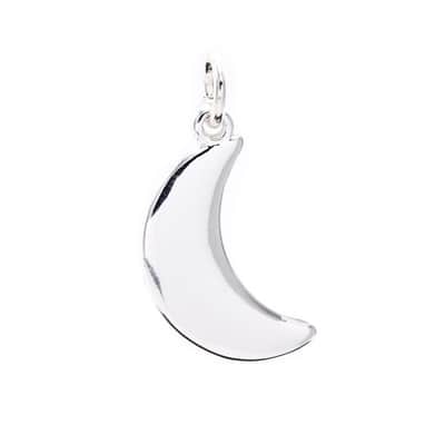 Charmalong™ Silver Plated Moon Charm by Bead Landing™