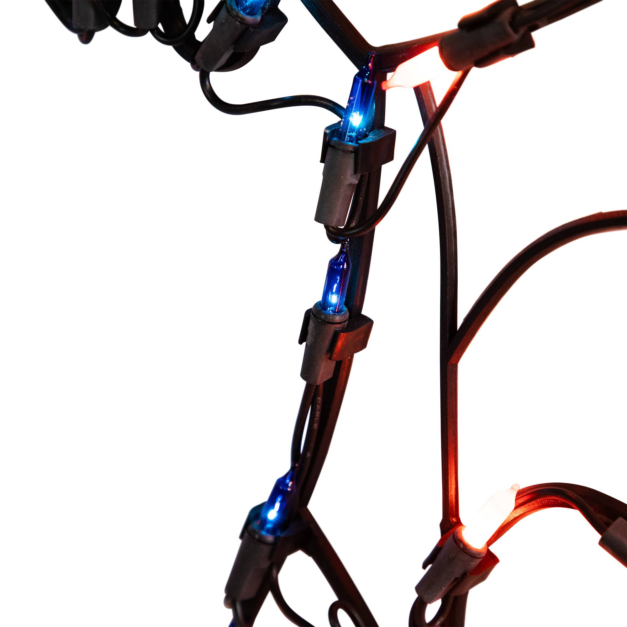 15&#x22; Lighted Bat Halloween Window Silhouette Decoration