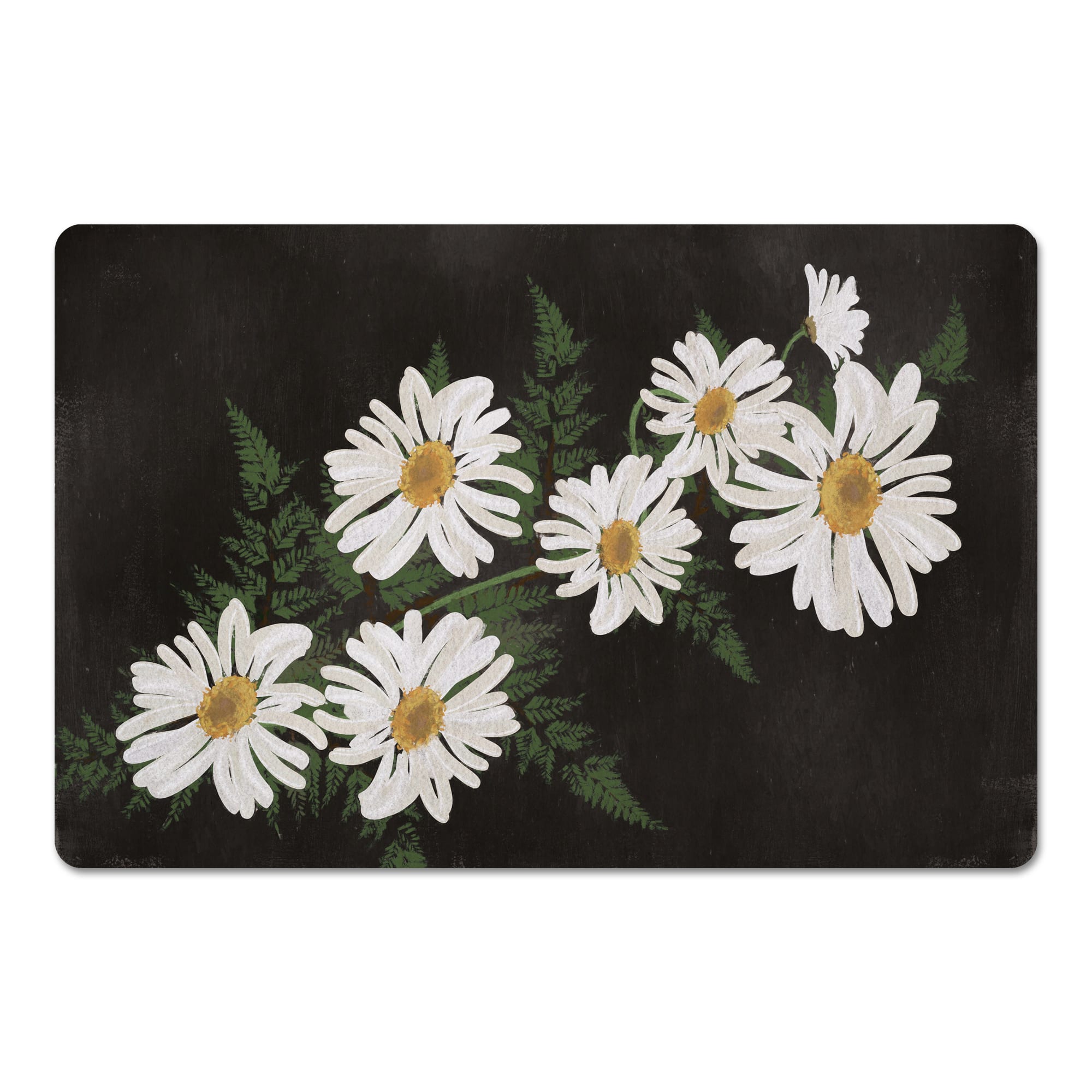 Daisies on Moody Background 27&#x22; x 18&#x22; Floor Mat