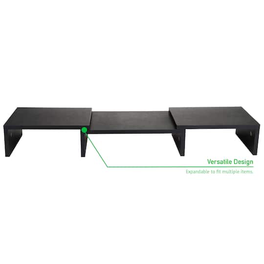 Mind Reader Black Adjustable 2 Tier Dual Monitor Riser | Michaels