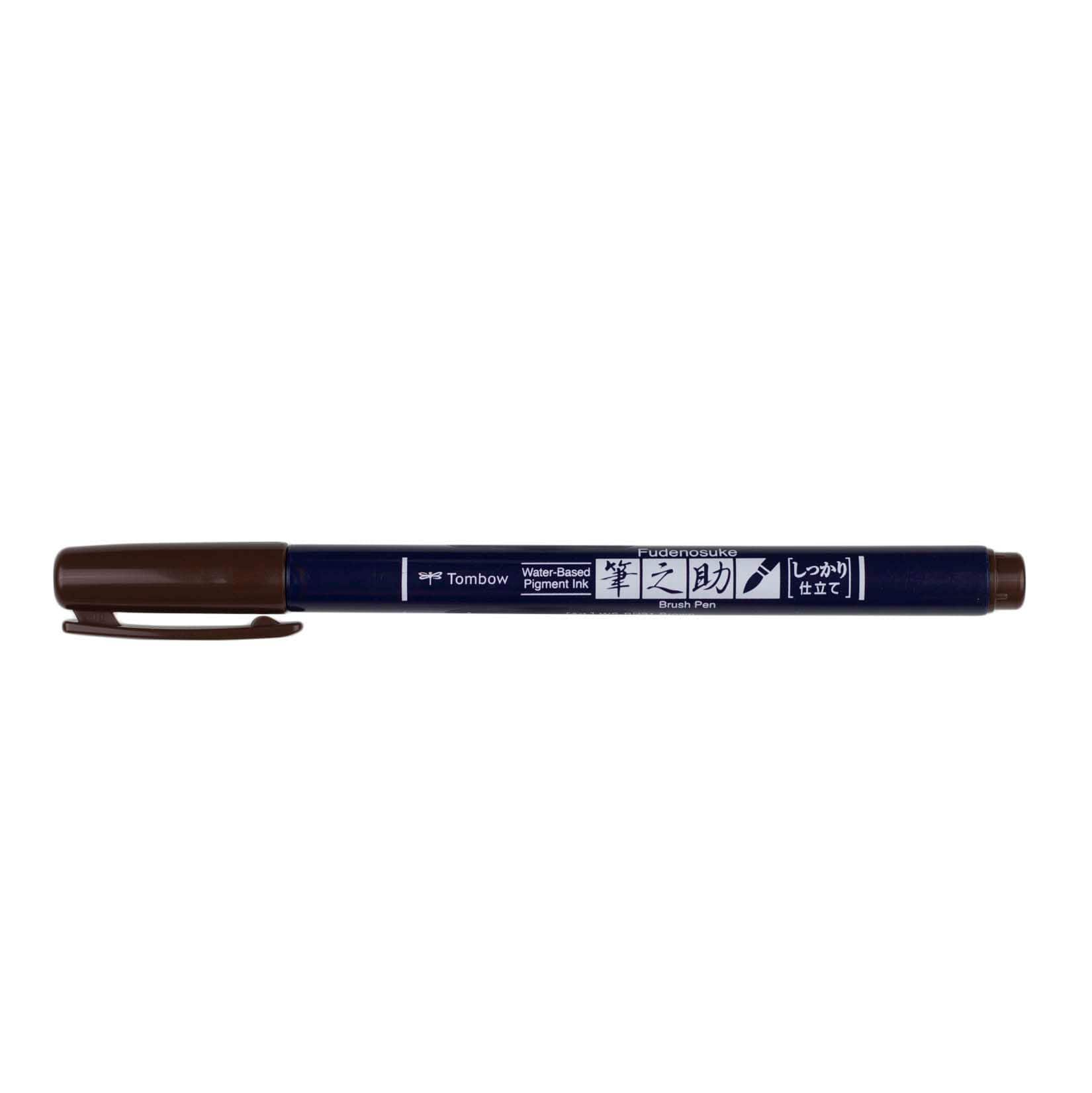 12 Pack: Tombow Fudenosuke Hard Tip Brush Pen