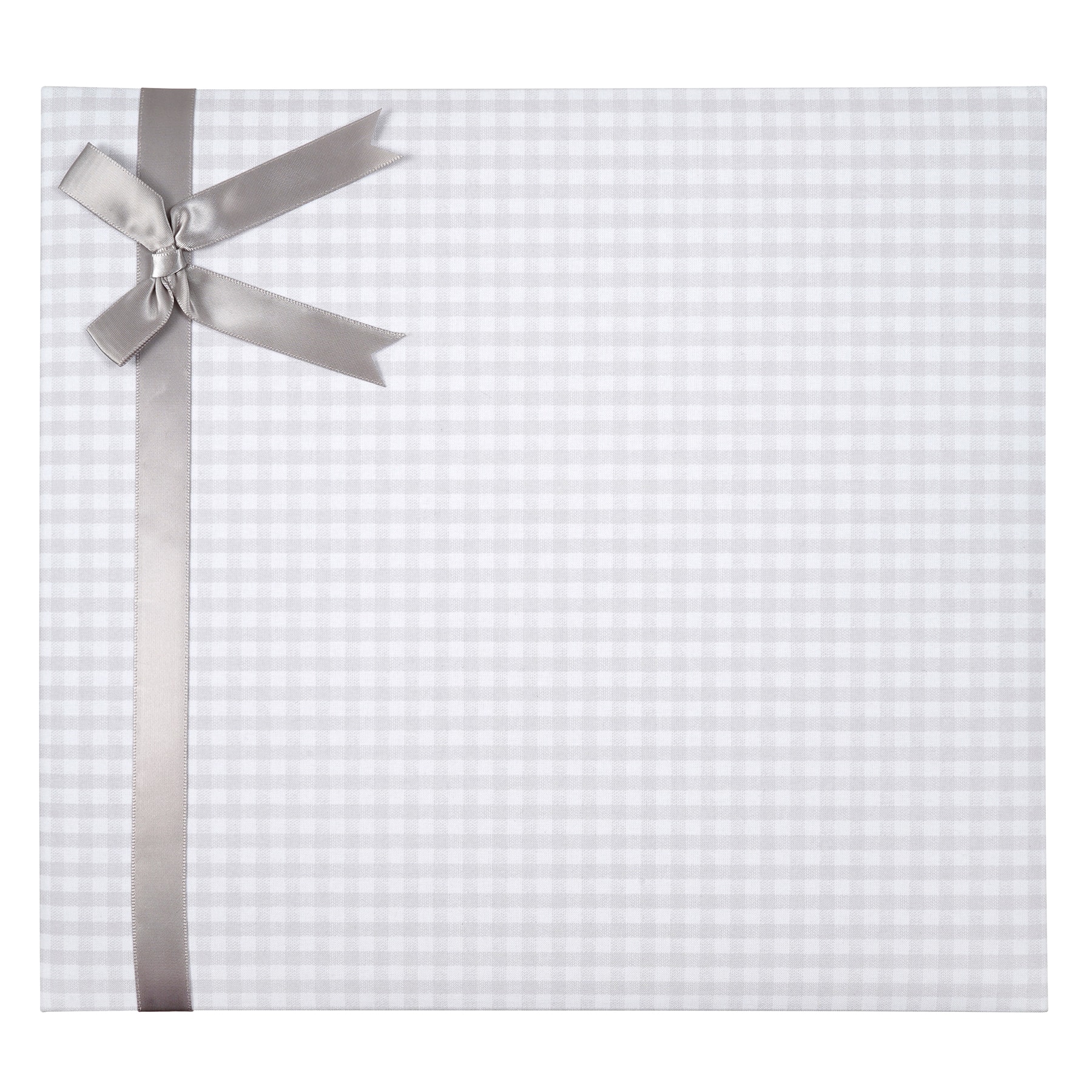Gray Gingham Scrapbook with Ribbon by Recollections&#x2122;