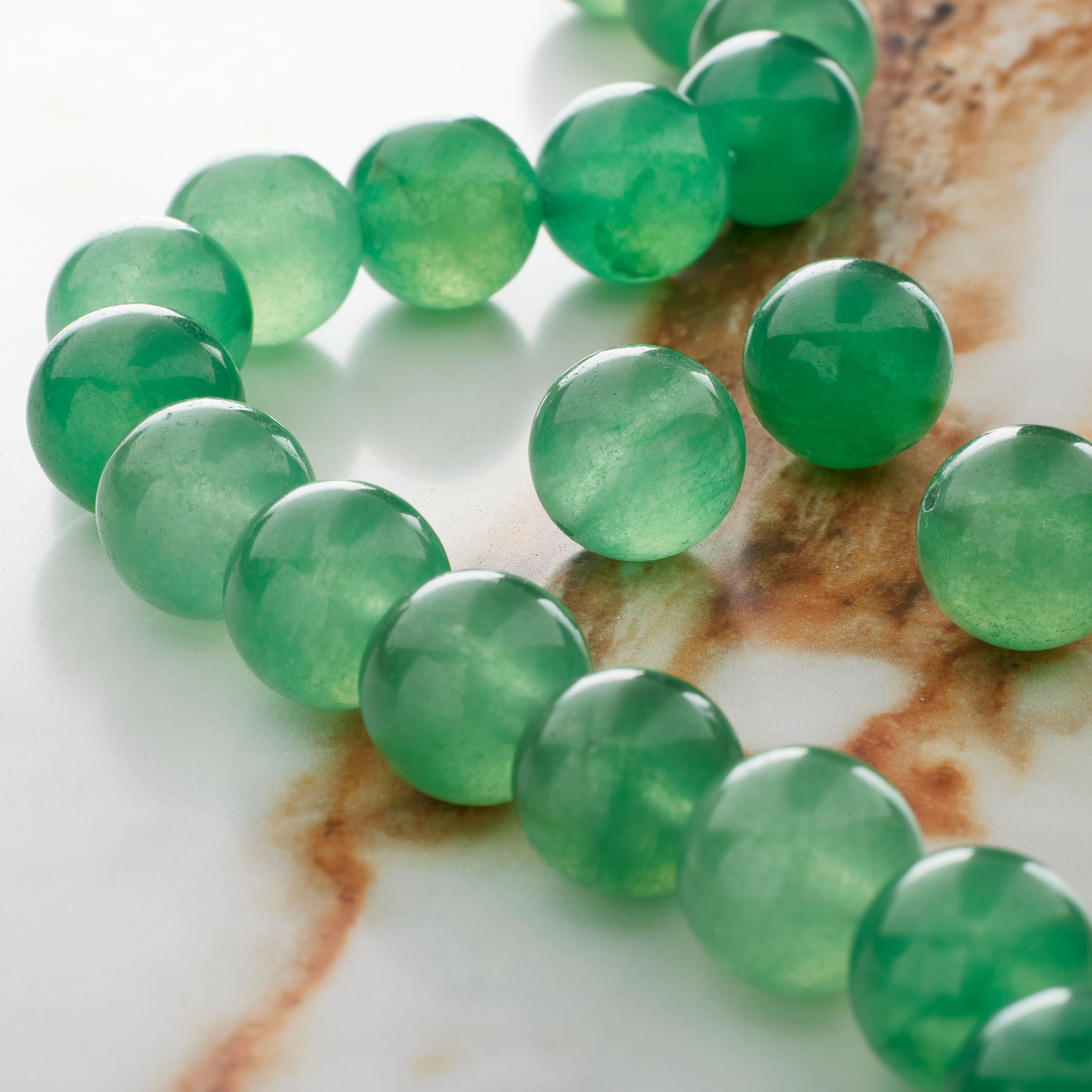 Green Aventurine Round Beads, 12mm by Bead Landing&#x2122;