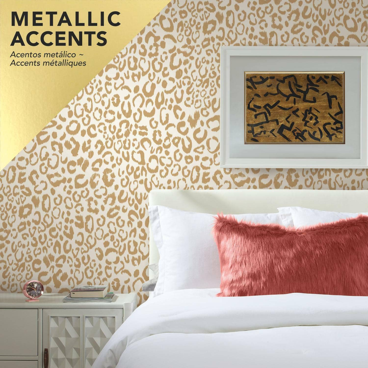 RoomMates Leopard Peel &#x26; Stick Wallpaper