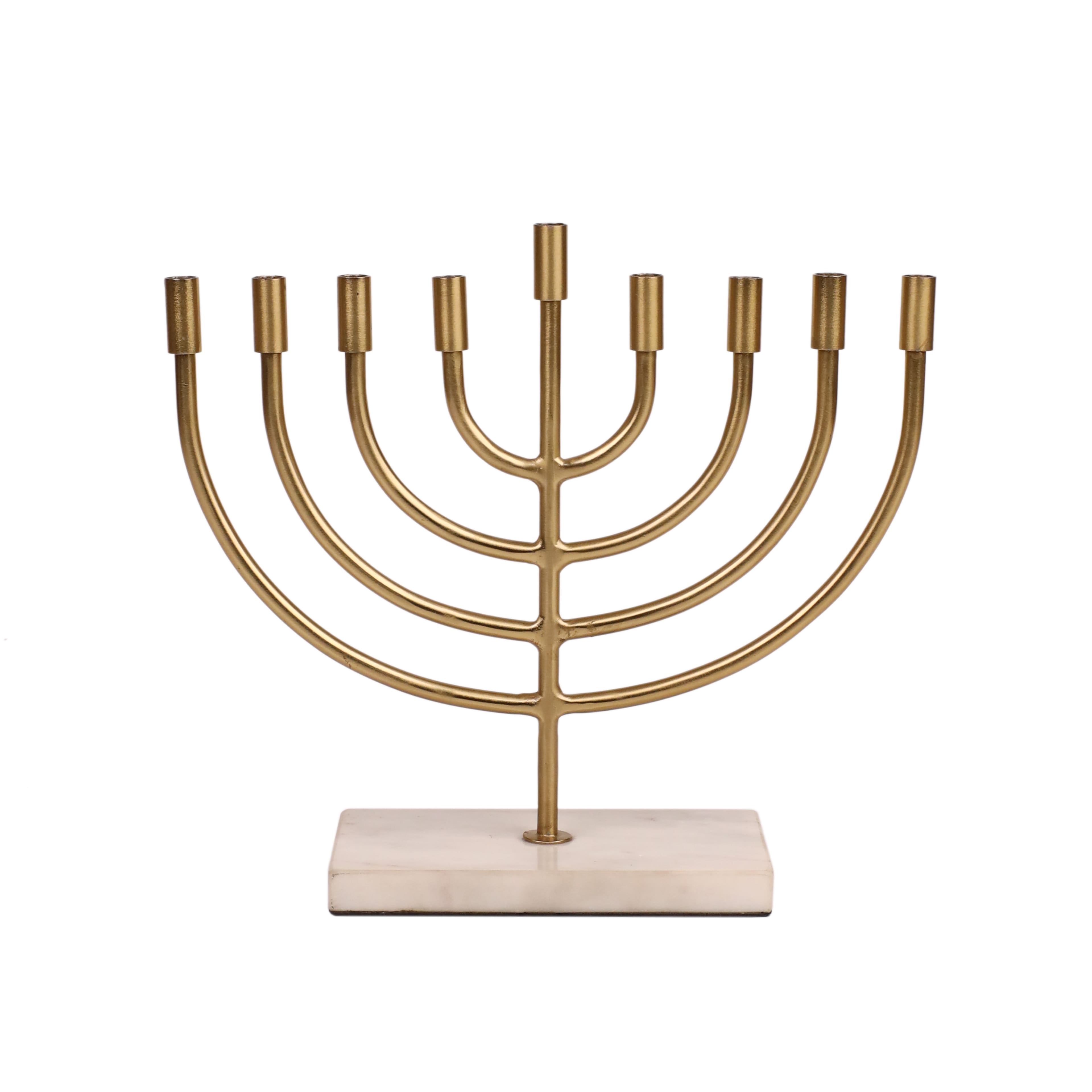 10&#x22; Gold Menorah by Ashland&#xAE;