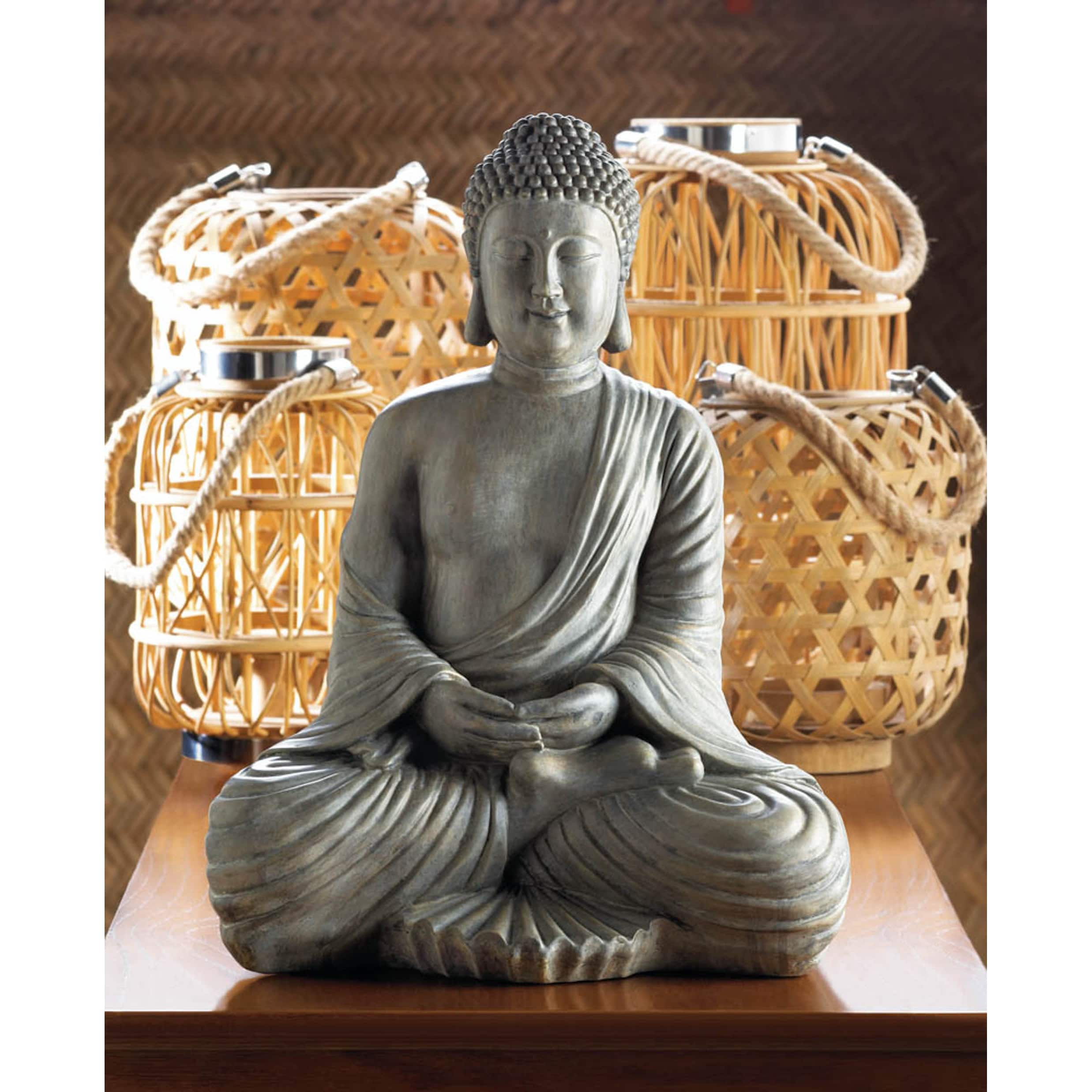 16.5&#x22; Meditation Buddha Statue