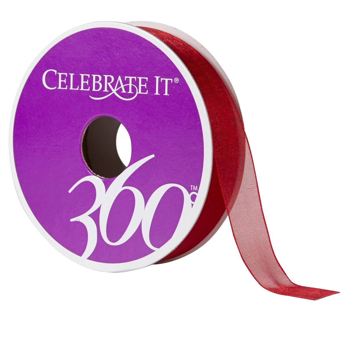 12 Pack: 5/8" Sheer Ribbon by Celebrate It® 360°™