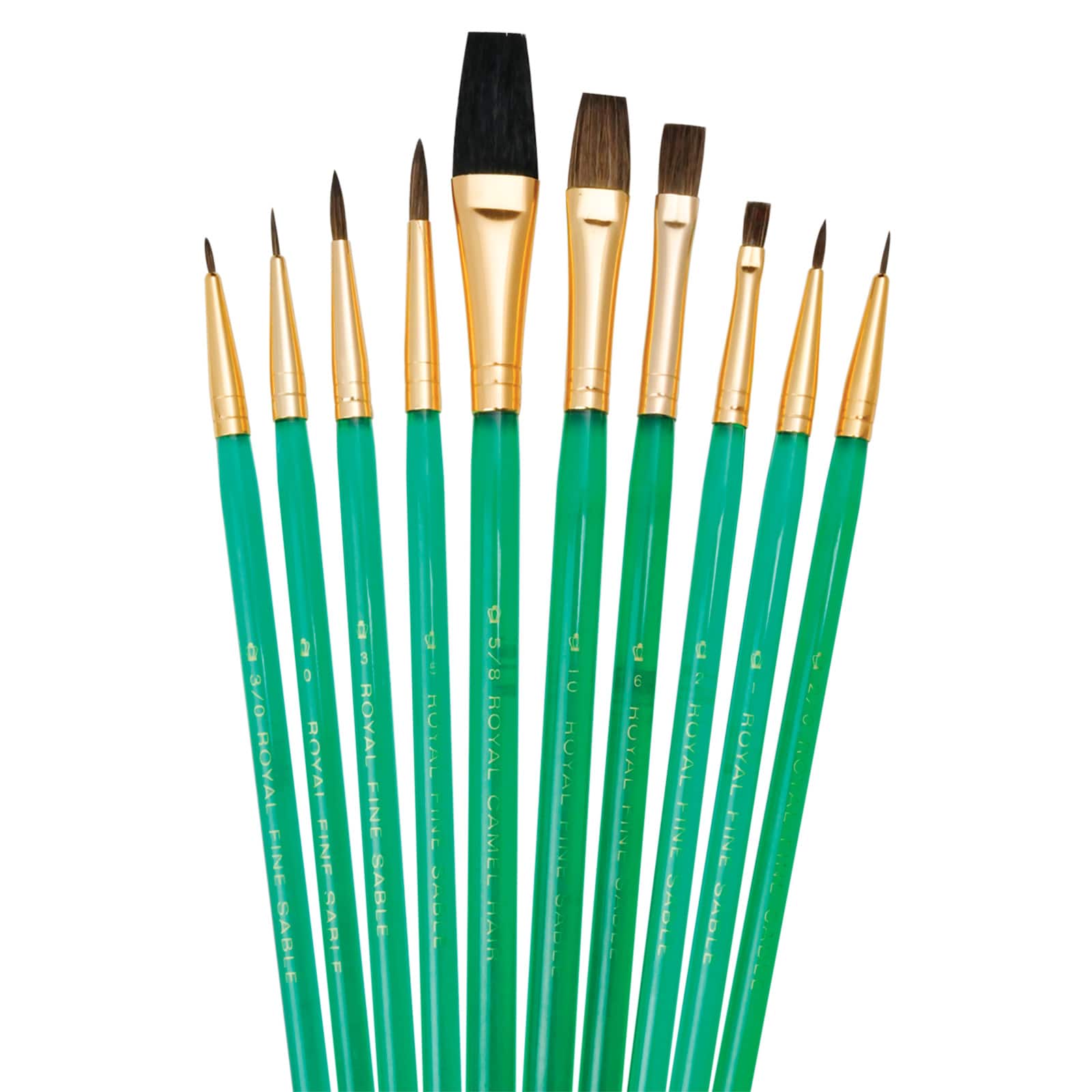 IDEAL FOR ANY PAINT SABLE/CAMEL ROYAL LANGNICKEL SVP3-10 BRUSHES PACK 
