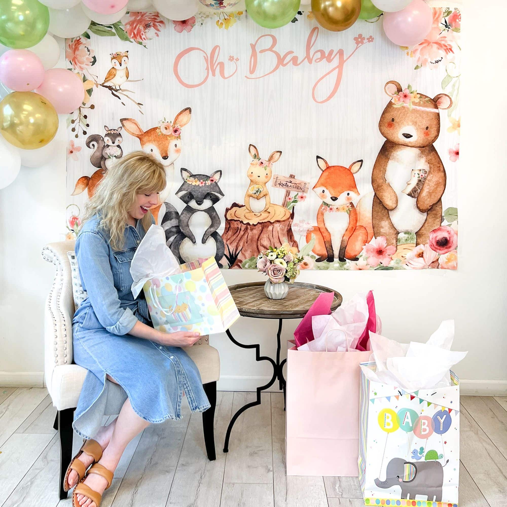 Kate Aspen® Woodland Baby Shower Photo Backdrop