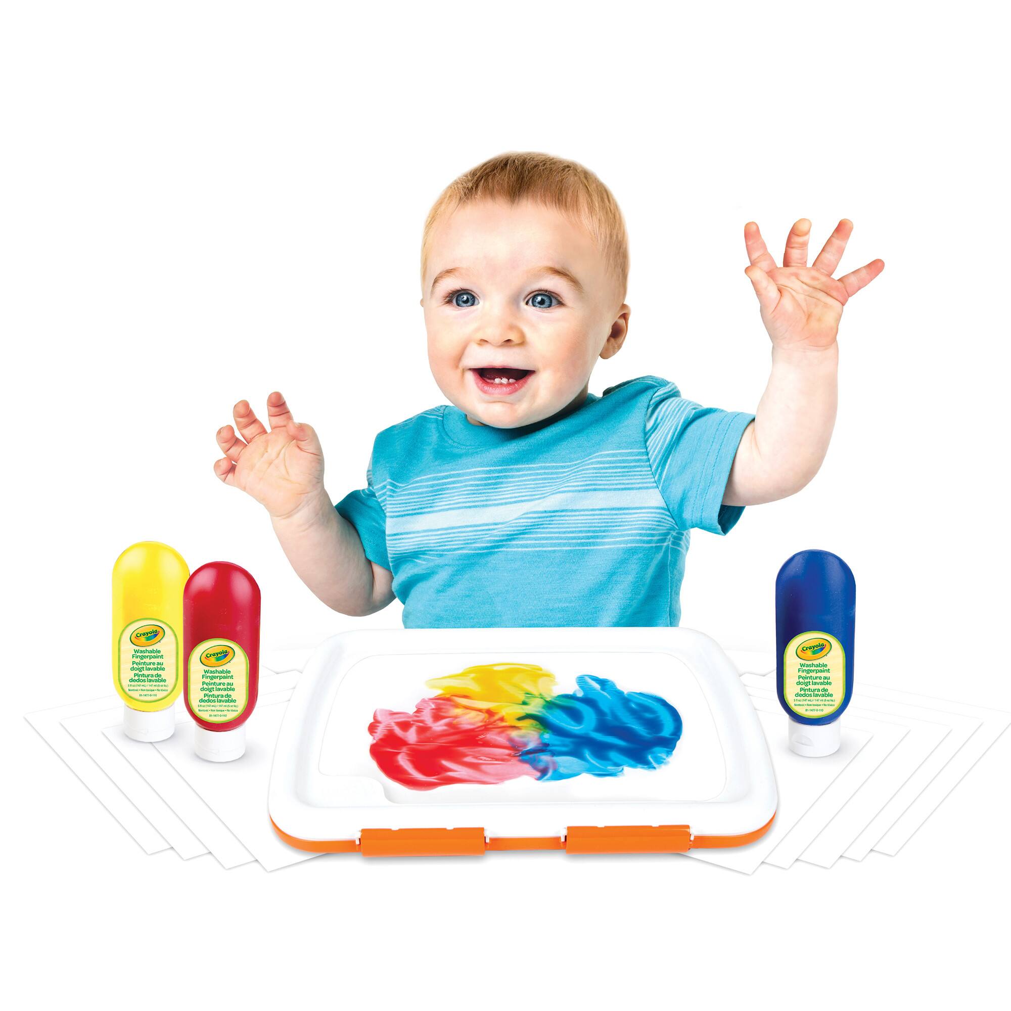 Crayola® Easy-Clean Fingerpaint Set