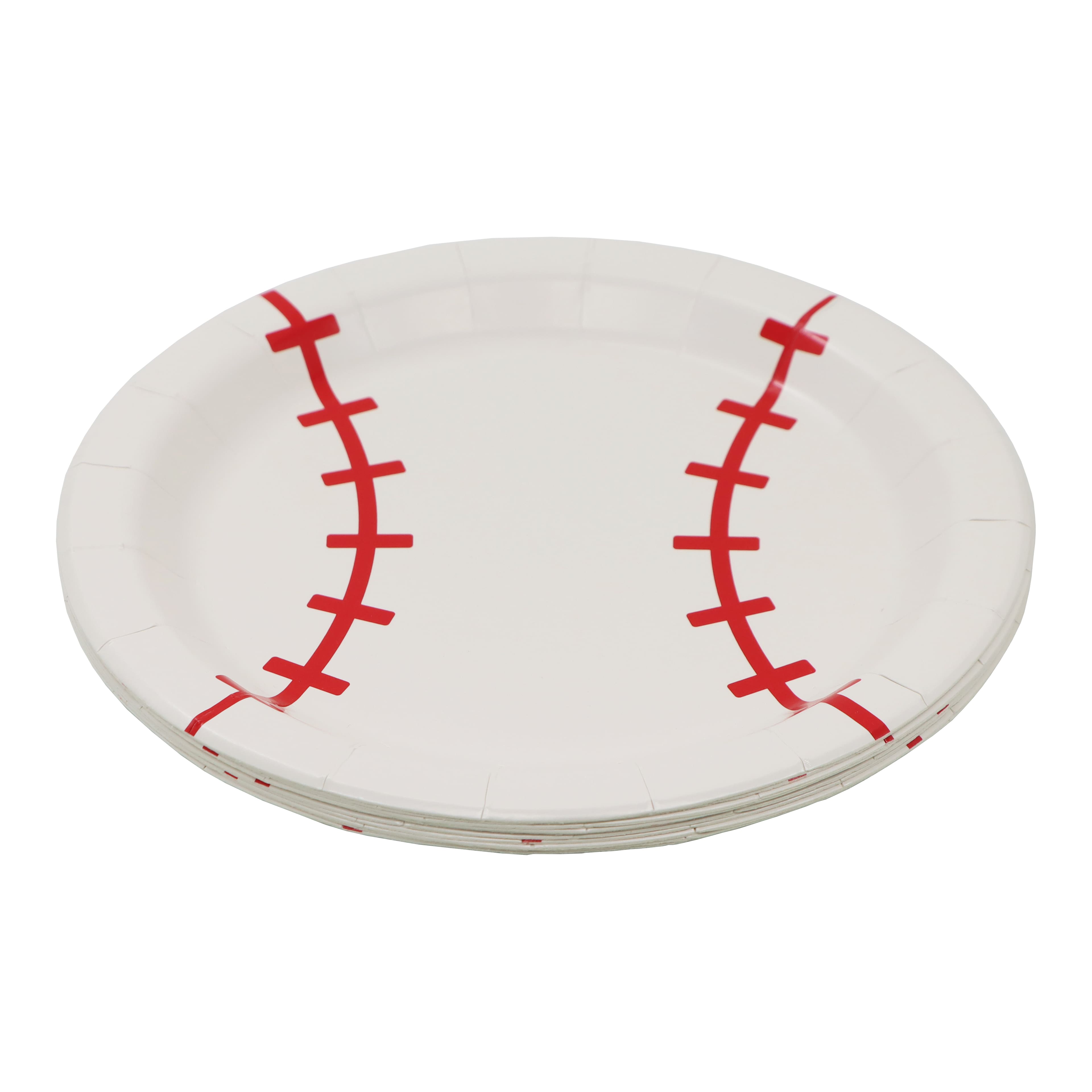 7&#x22; Baseball Snack Plates, 10ct. by Celebrate It&#x2122;