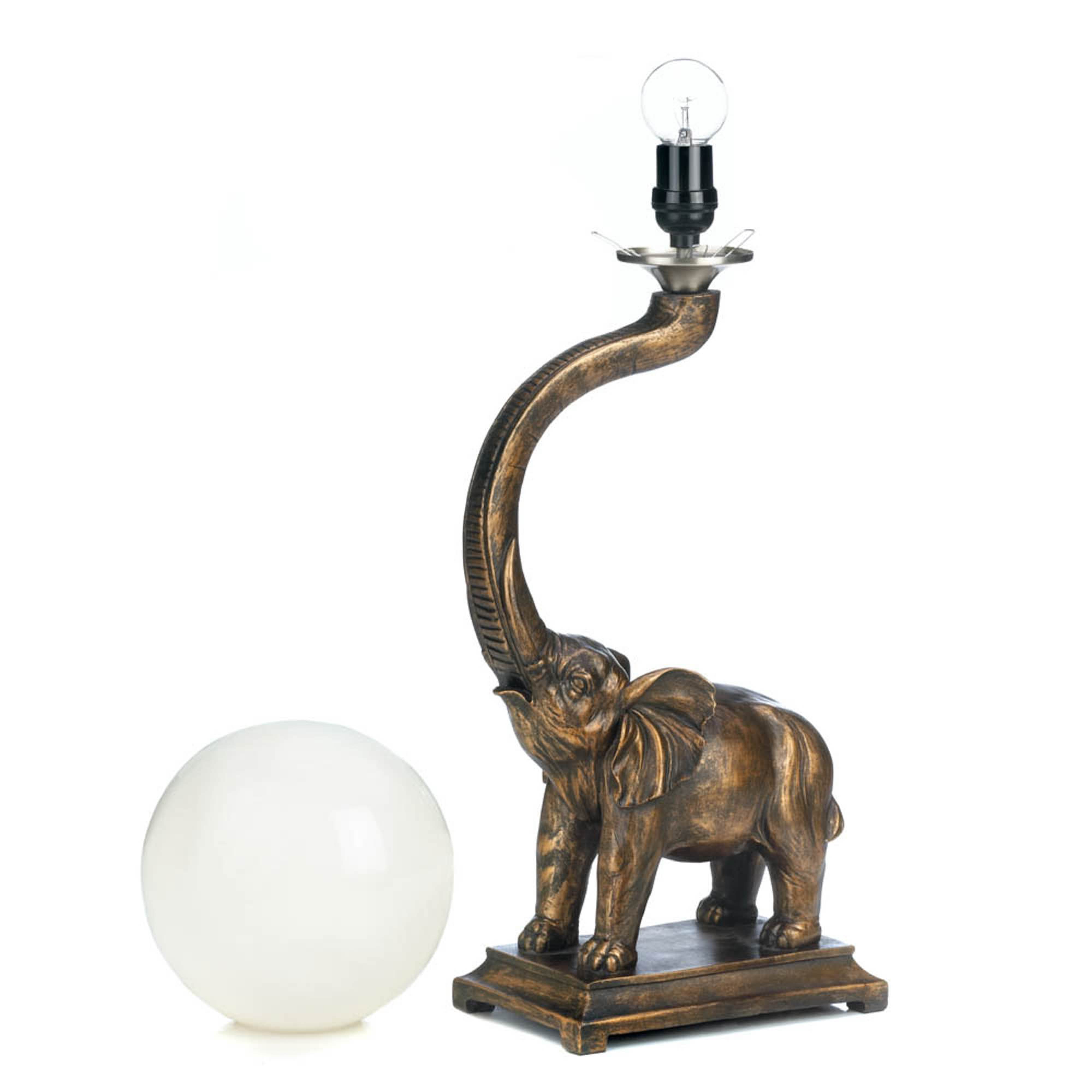 24.5&#x27;&#x27; Trumpeting Elephant Lamp