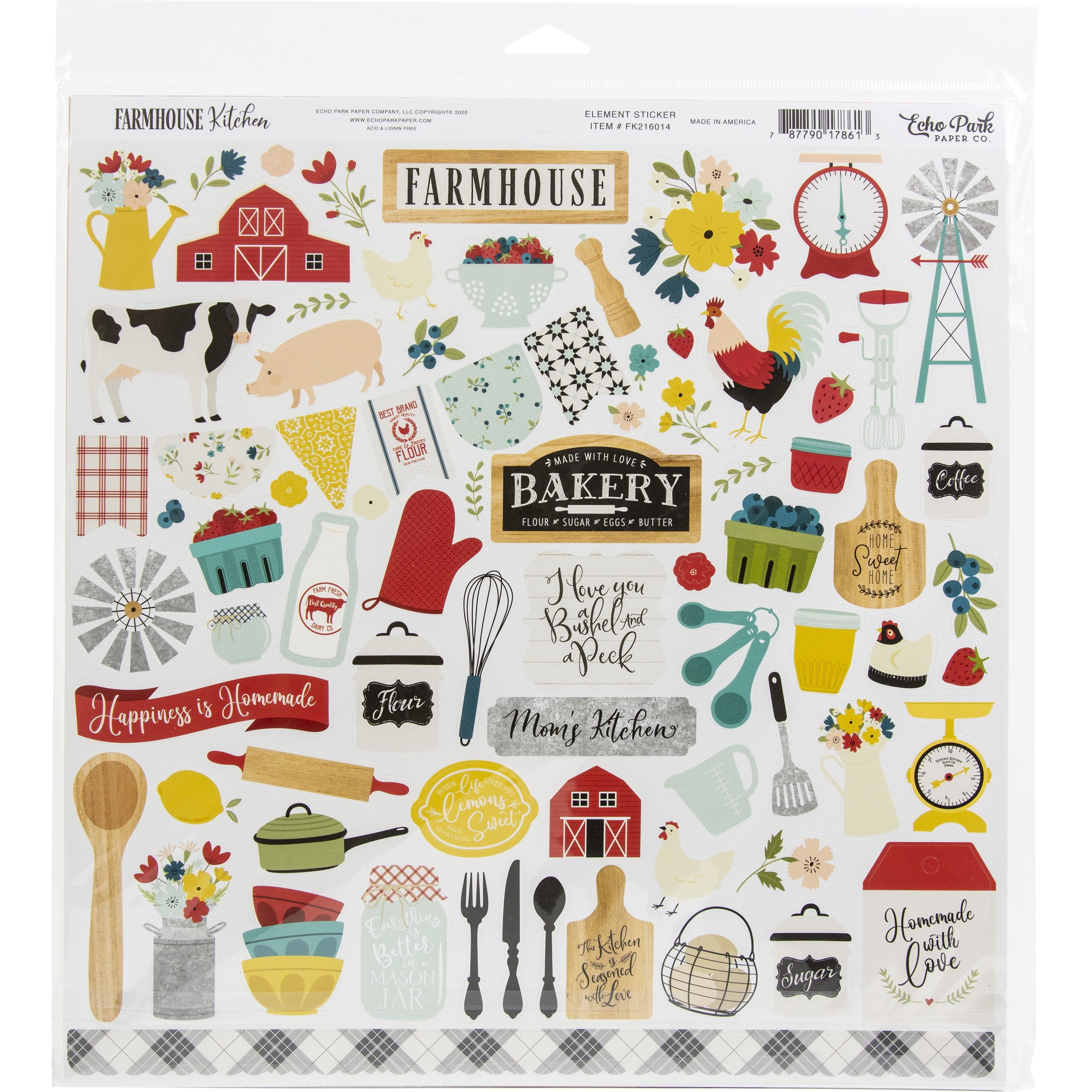 Echo Park&#x2122; Paper Co. Farmhouse Kitchen Collection Kit, 12&#x22; x 12&#x22;