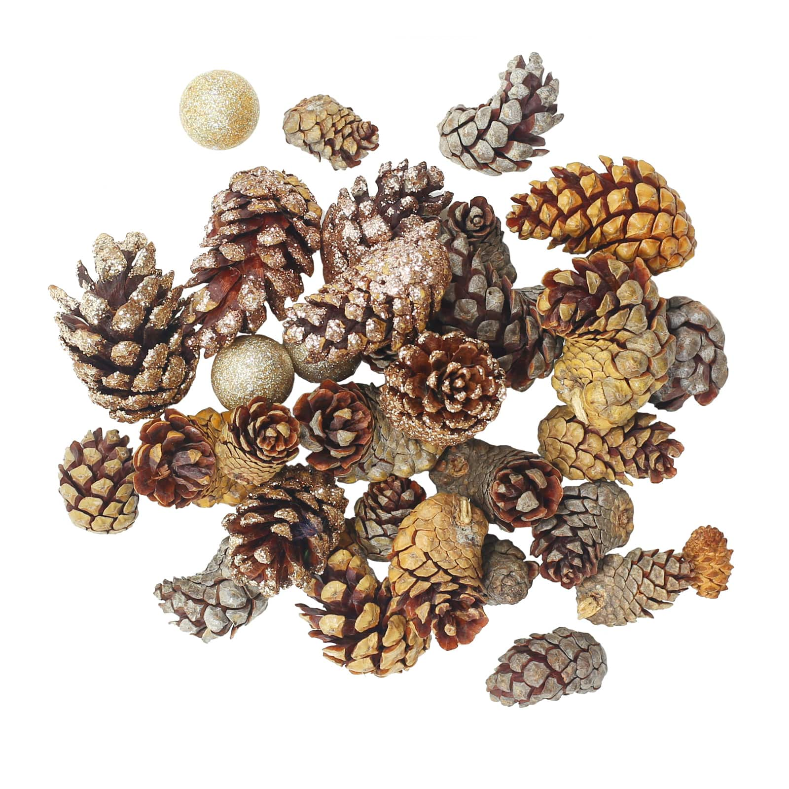 Natural Brown &#x26; Gold Pinecone Mix by Ashland&#xAE;