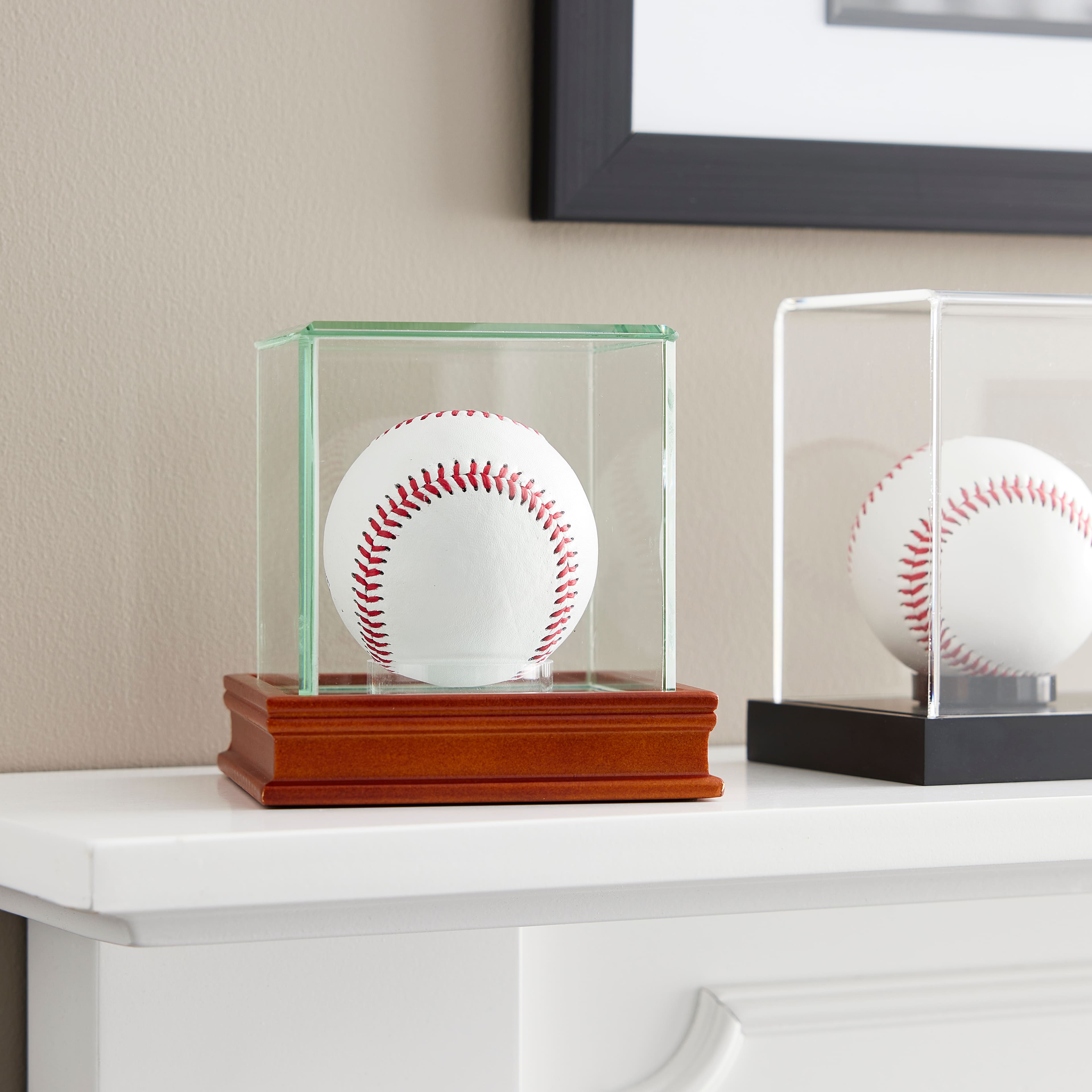 Deluxe Baseball Display Case by Studio Decor in Brown | Michaels