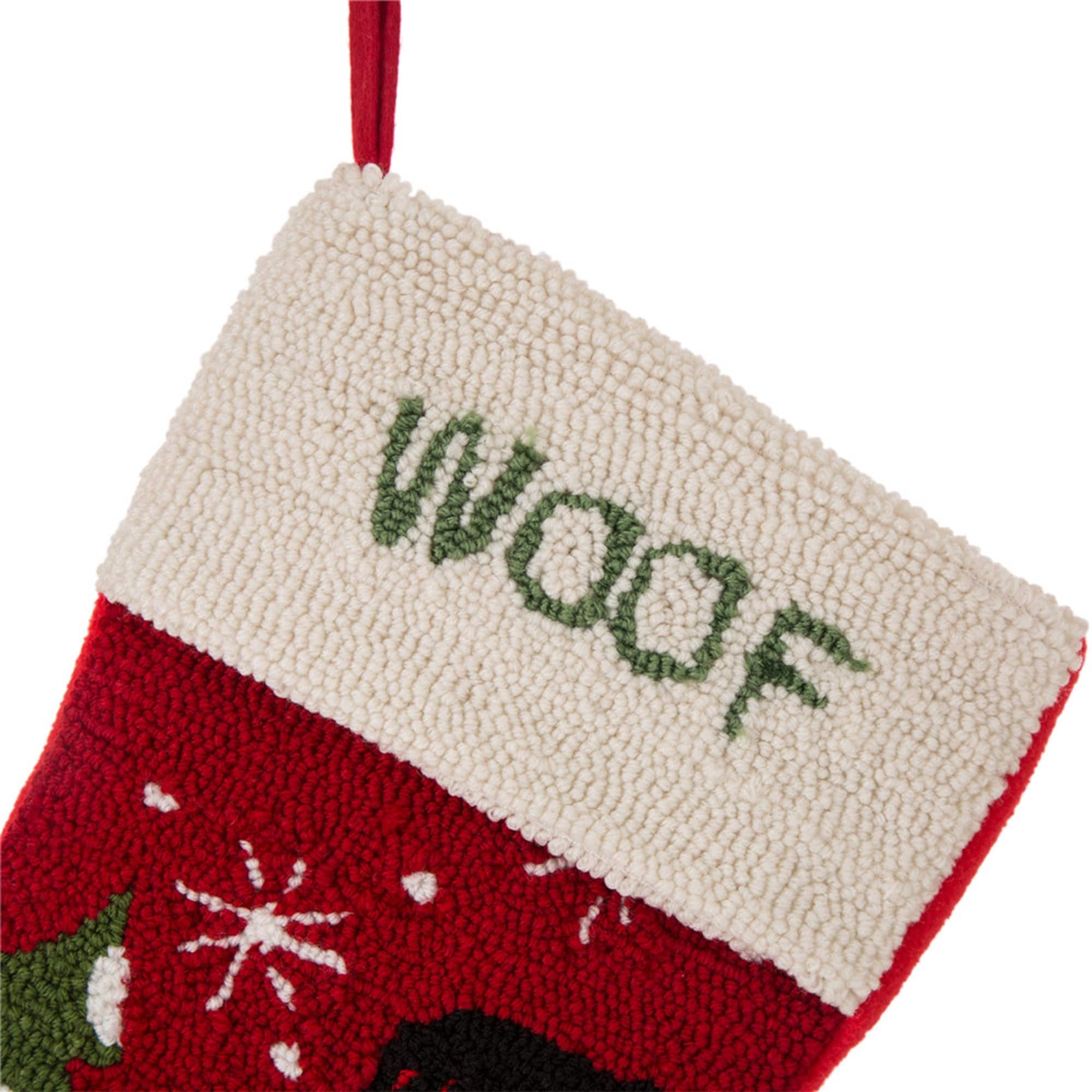 Glitzhome&#xAE; 20&#x22; Dog Hooked Stocking