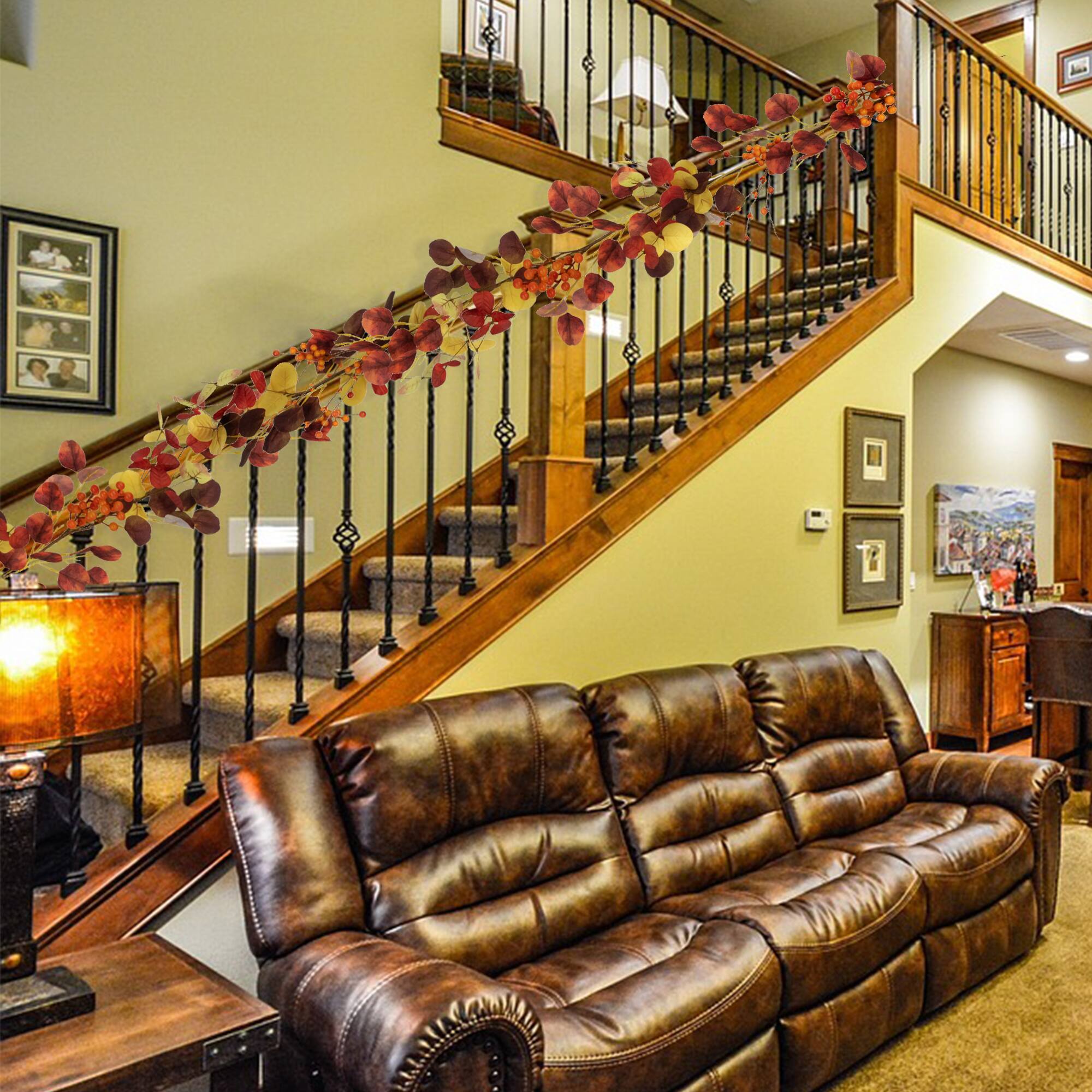 5ft. Berries & Maple Leaves Artificial Fall Harvest Garland