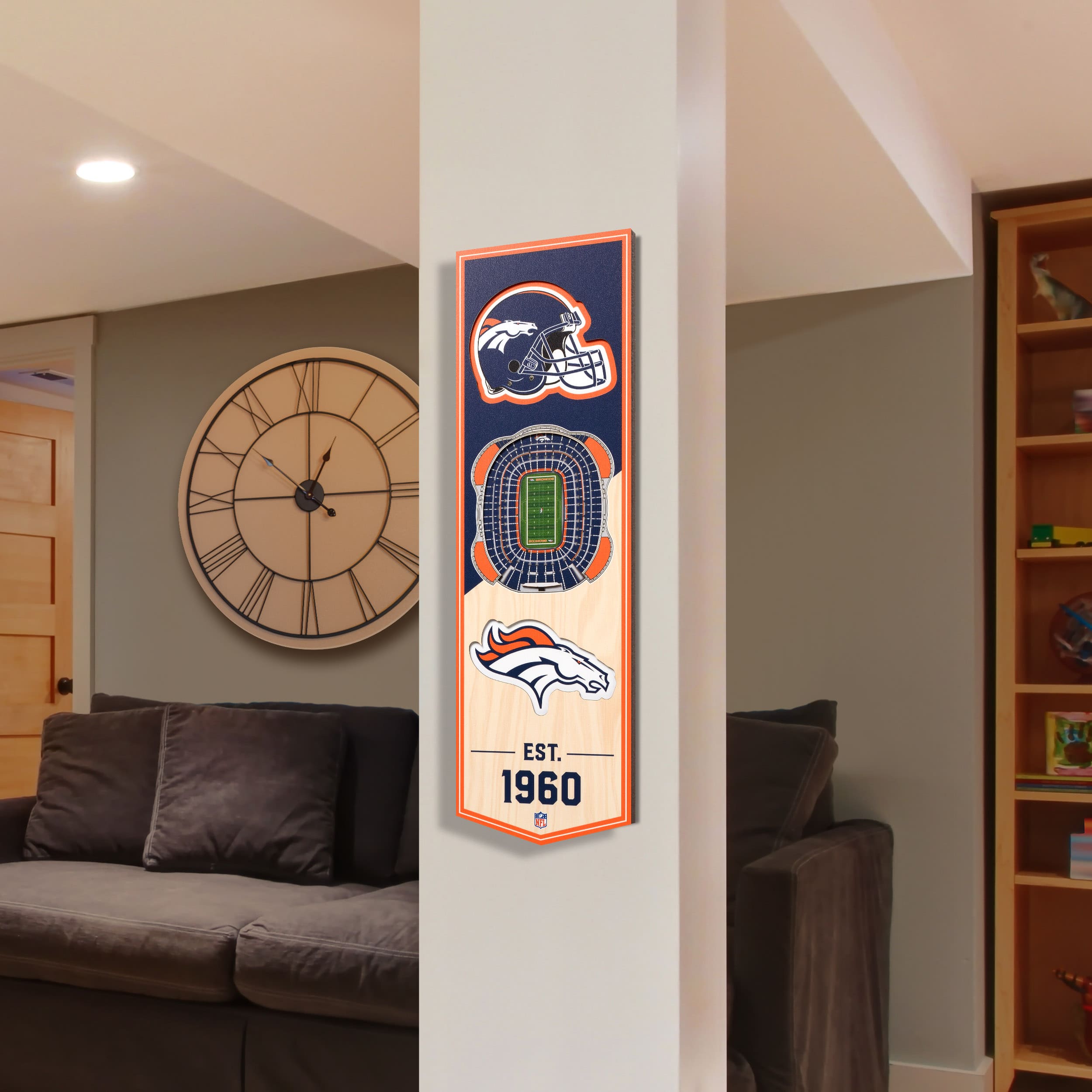 6&#x22; x 19&#x22; 3D StadiumView Banner