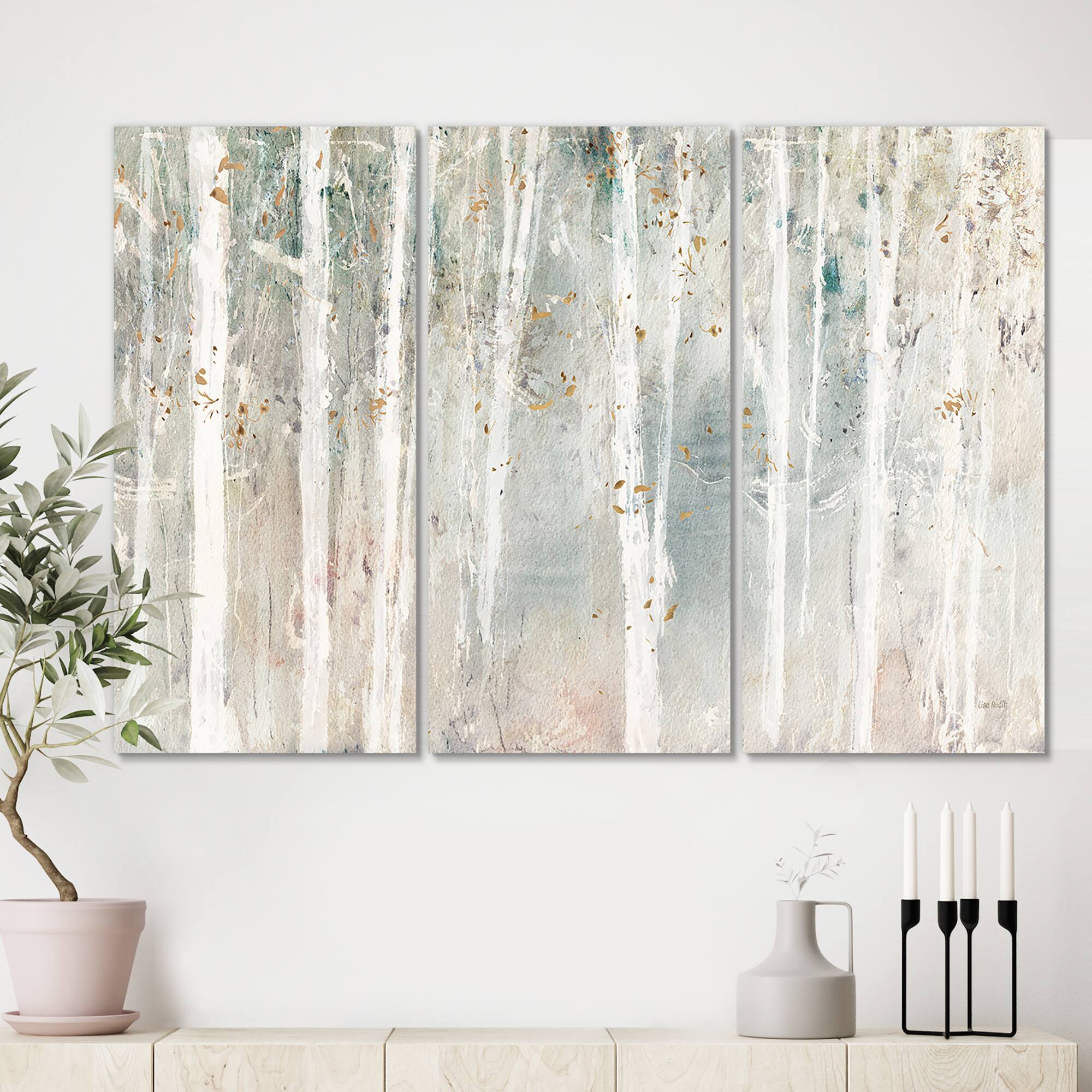 Designart - A Woodland Walk into the Forest III - Modern Farmhouse Canvas Art