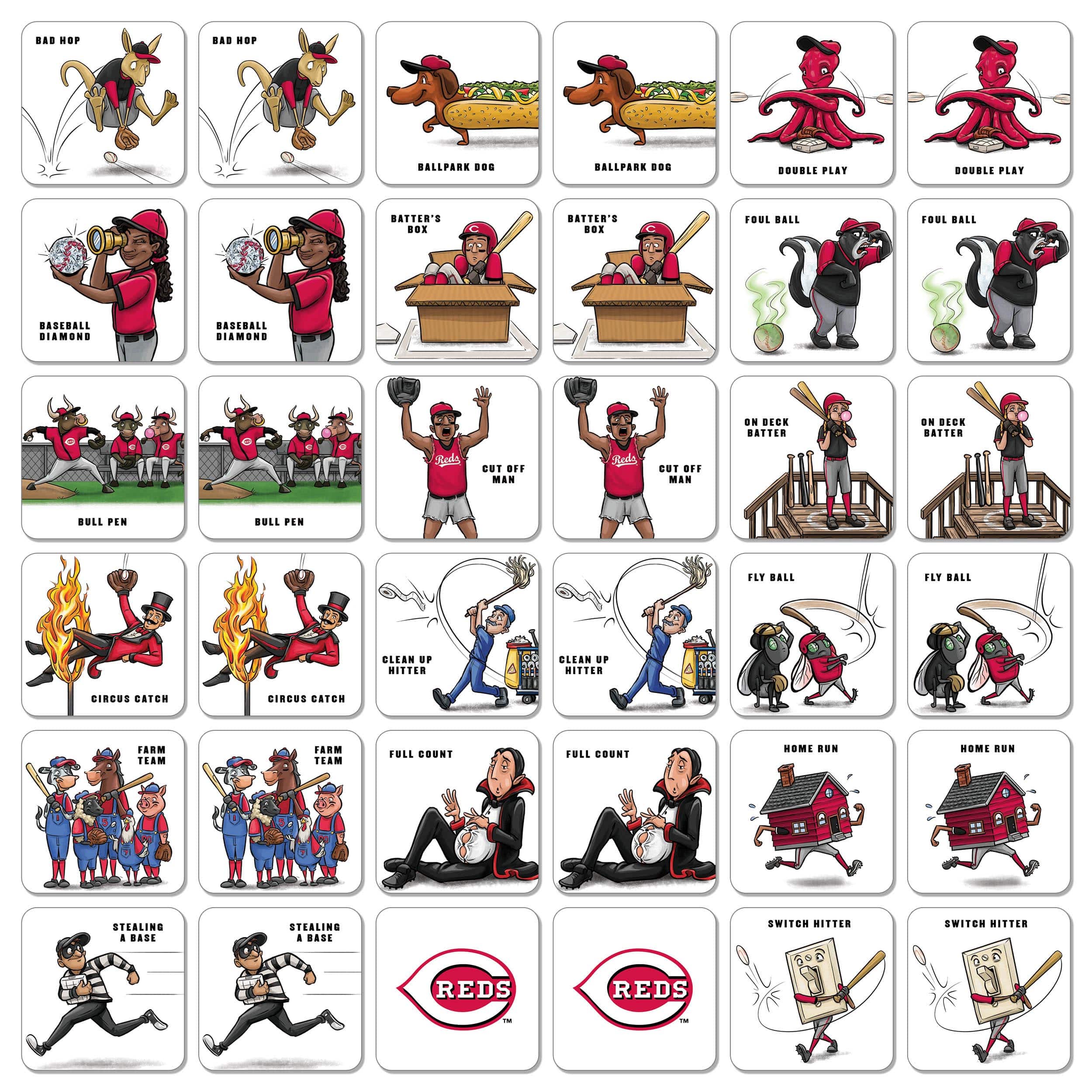 Major League Baseball Licensed Memory Match Game