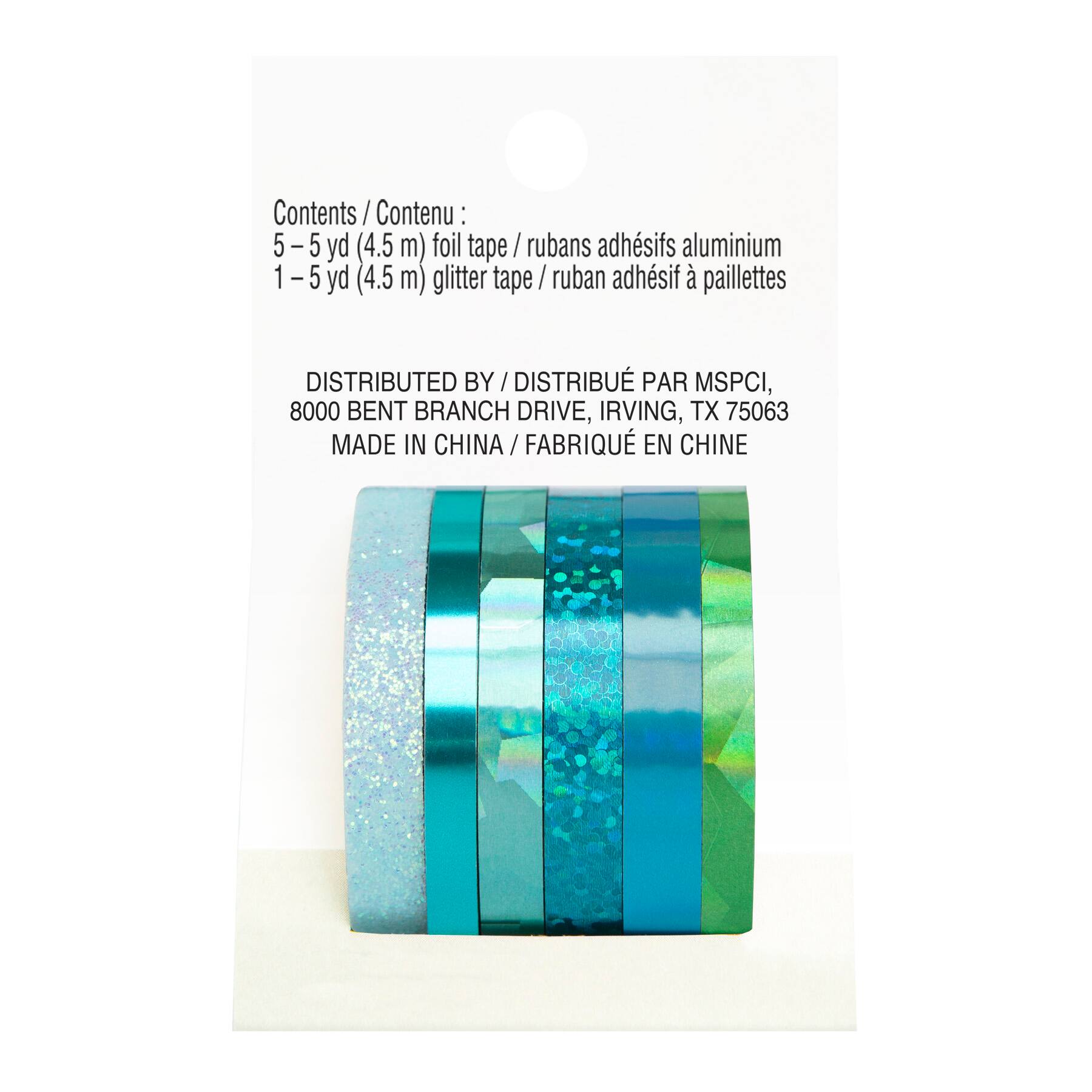 Seafoam Foil & Glitter Crafting Tape Set by Recollections™