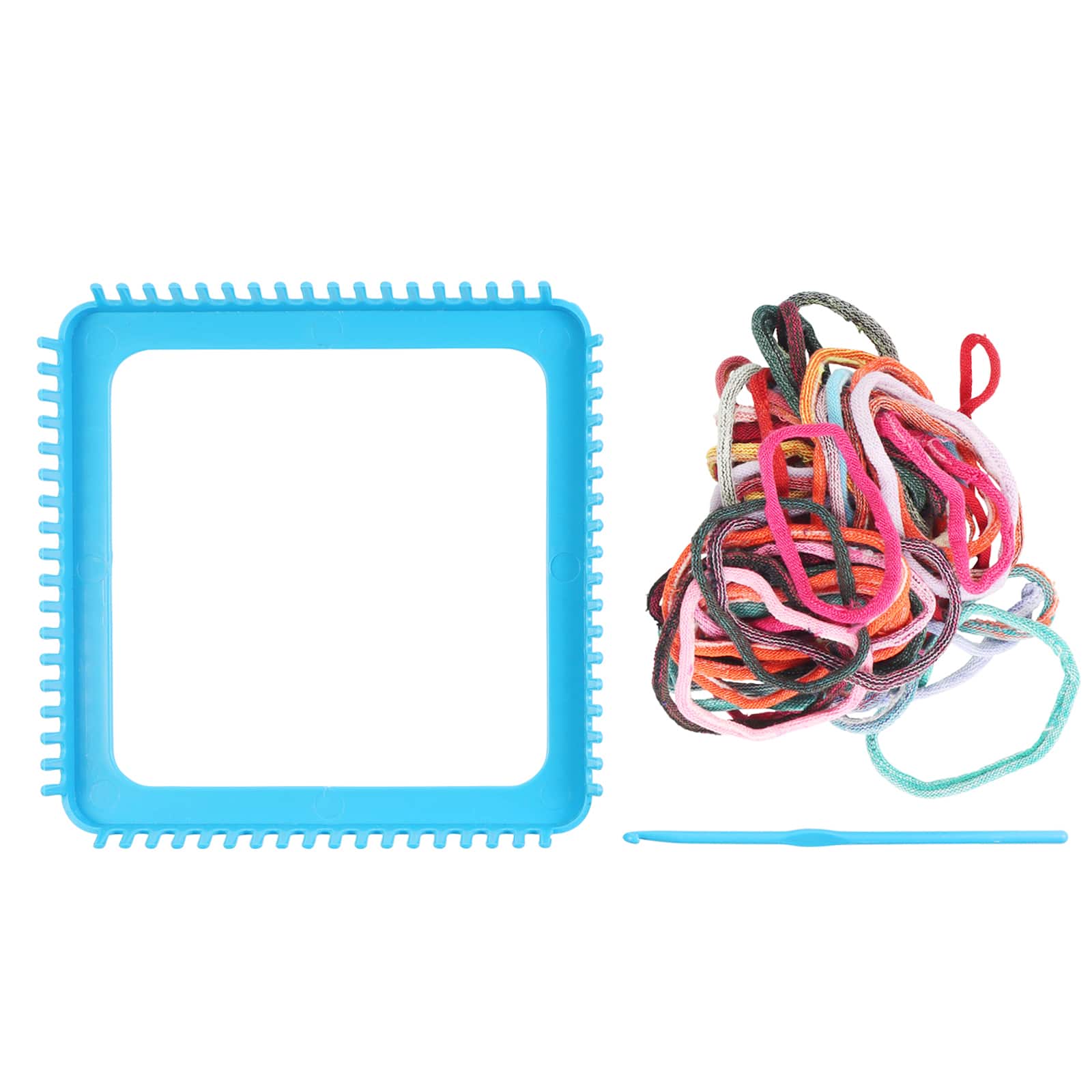 12 Colors Loop Potholder Loops Weaving Loom Loops Bulk Weaving Craft Loops with Multiple Colors for DIY Crafts Supplies, Size: 6x6cm