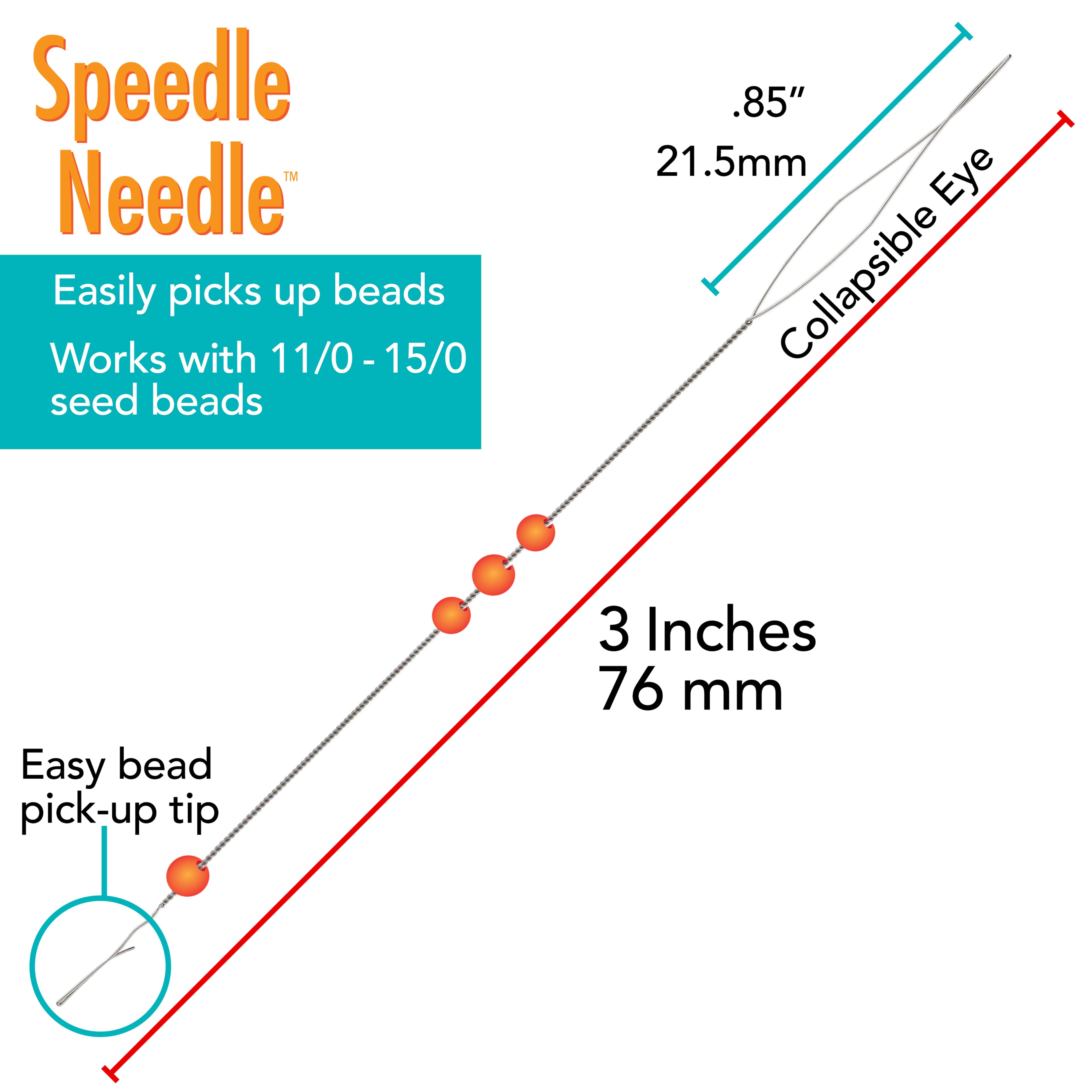 The Beadsmith&#xAE; Speedle Needle&#x2122;, 2ct.