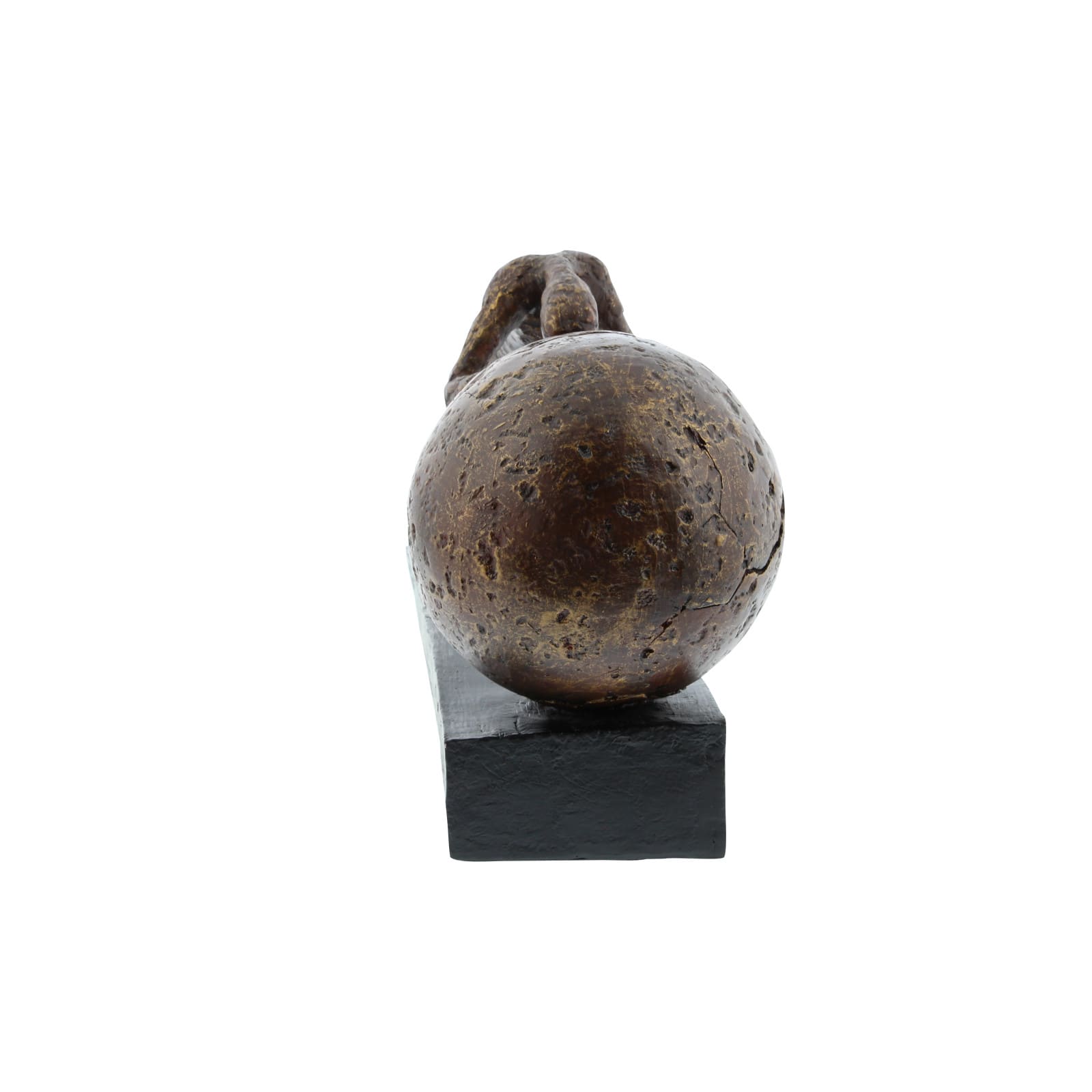 15" Brown Sisyphus Abstract Human Figurine Sculpture