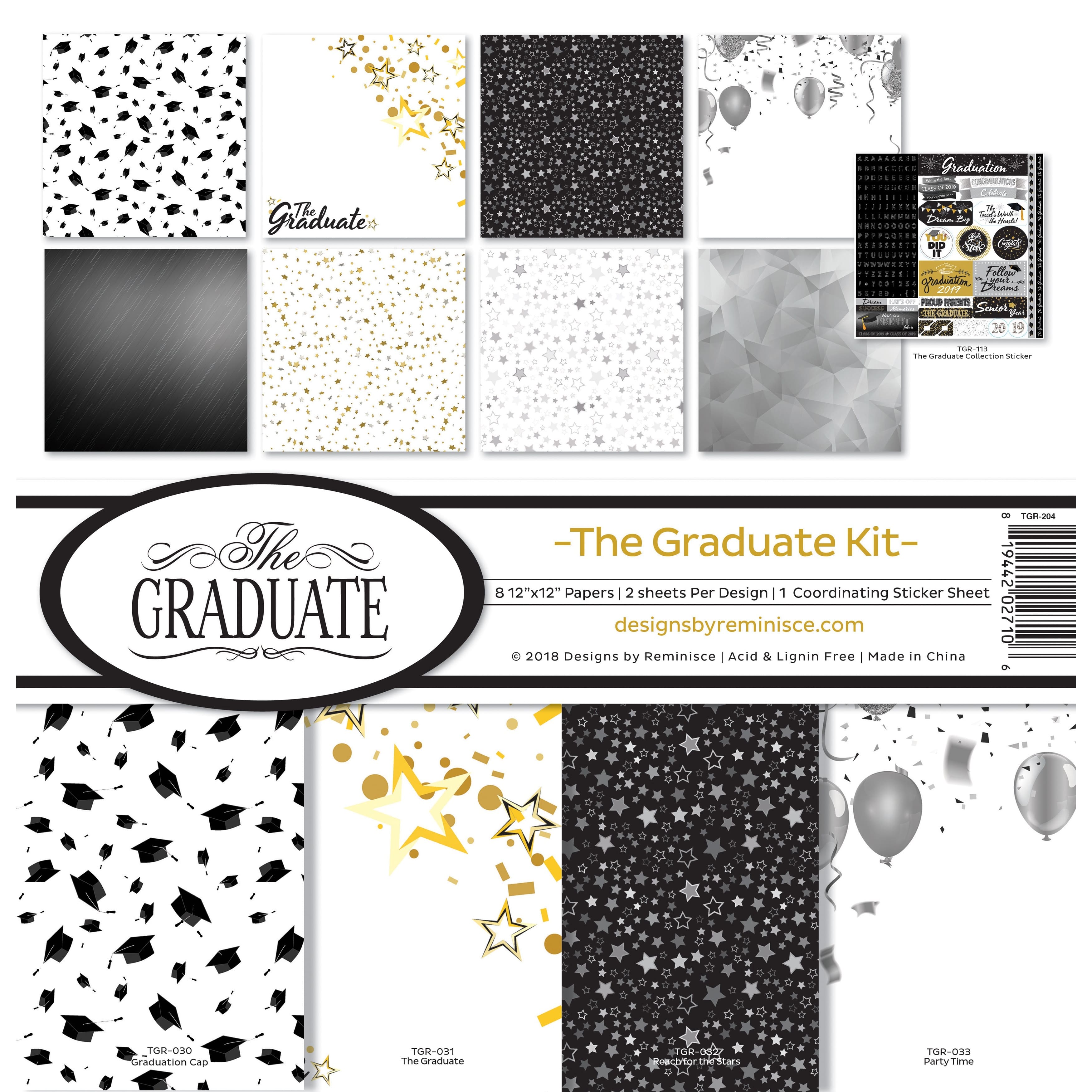Reminisce Collection Kit 12"X12"-The Graduate