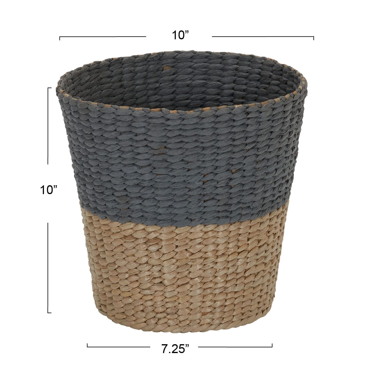 Household Essentials Woven Cattail Waste Basket