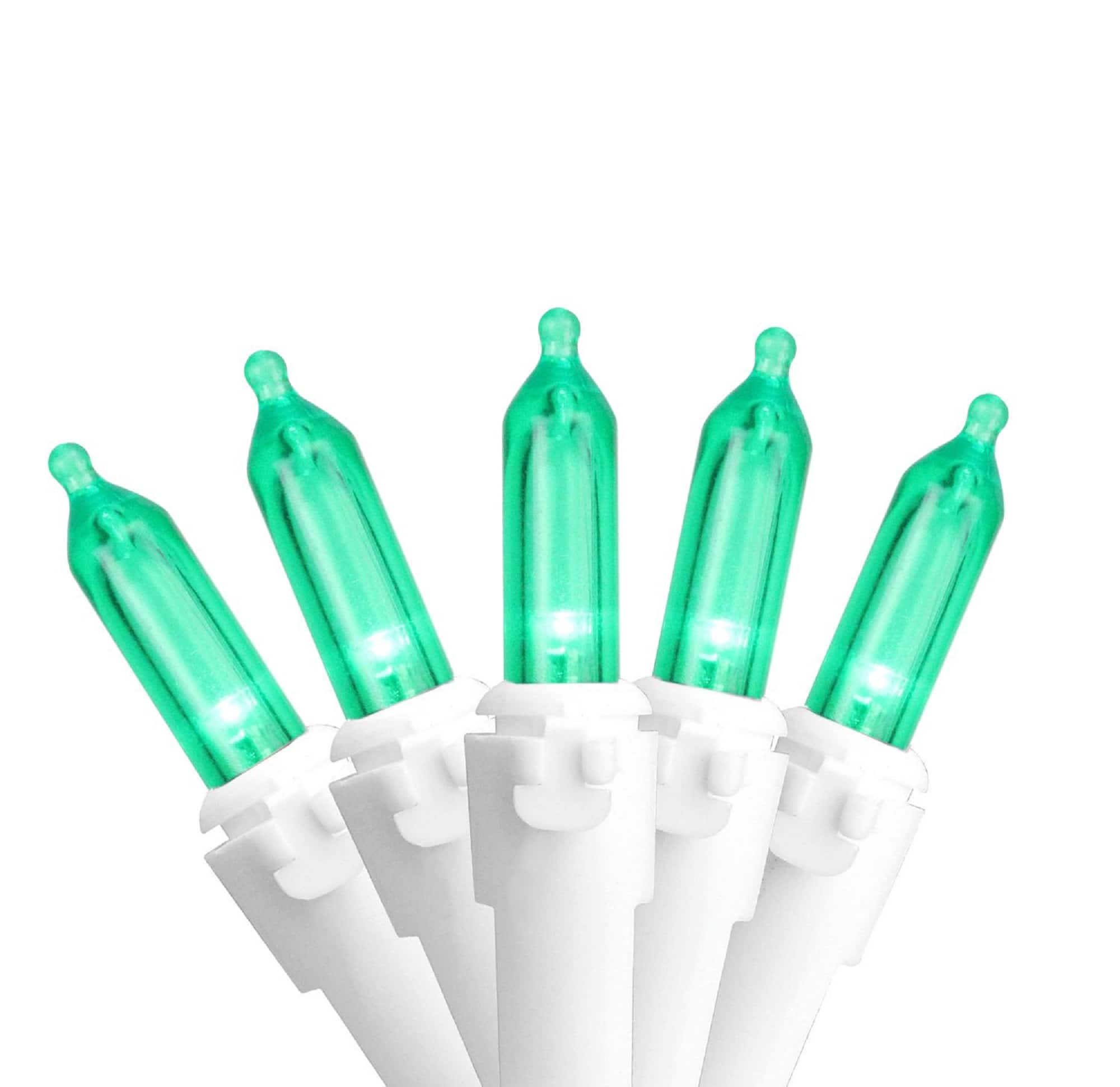 100ct. LED Mini Christmas Lights With White Wire